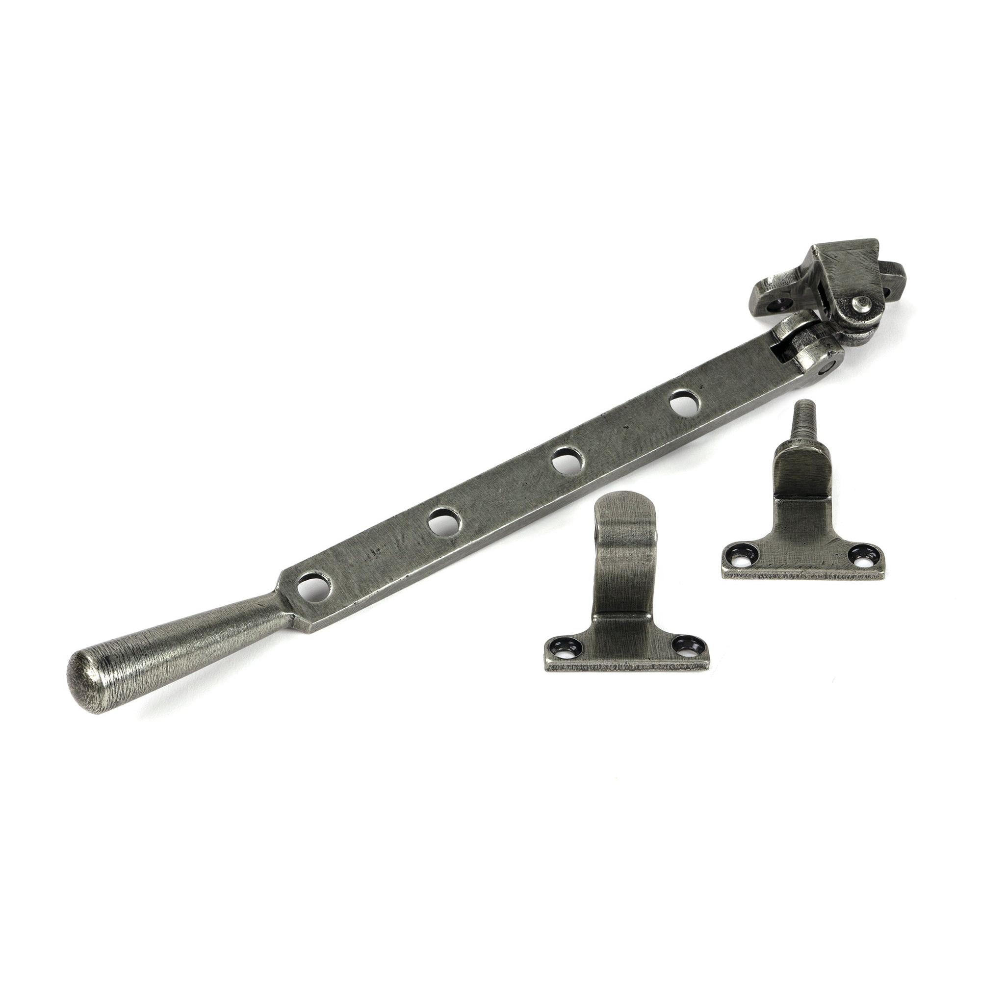 Pewter 10" Newbury Stay (Steel Window) - Stays - From The Anvil - Yester Home