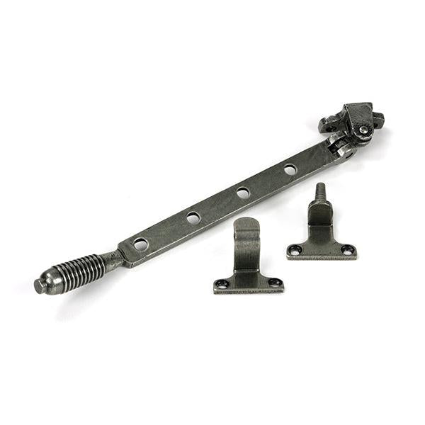 Pewter 10" Reeded Stay (Steel Window) - Stays - From The Anvil - Yester Home