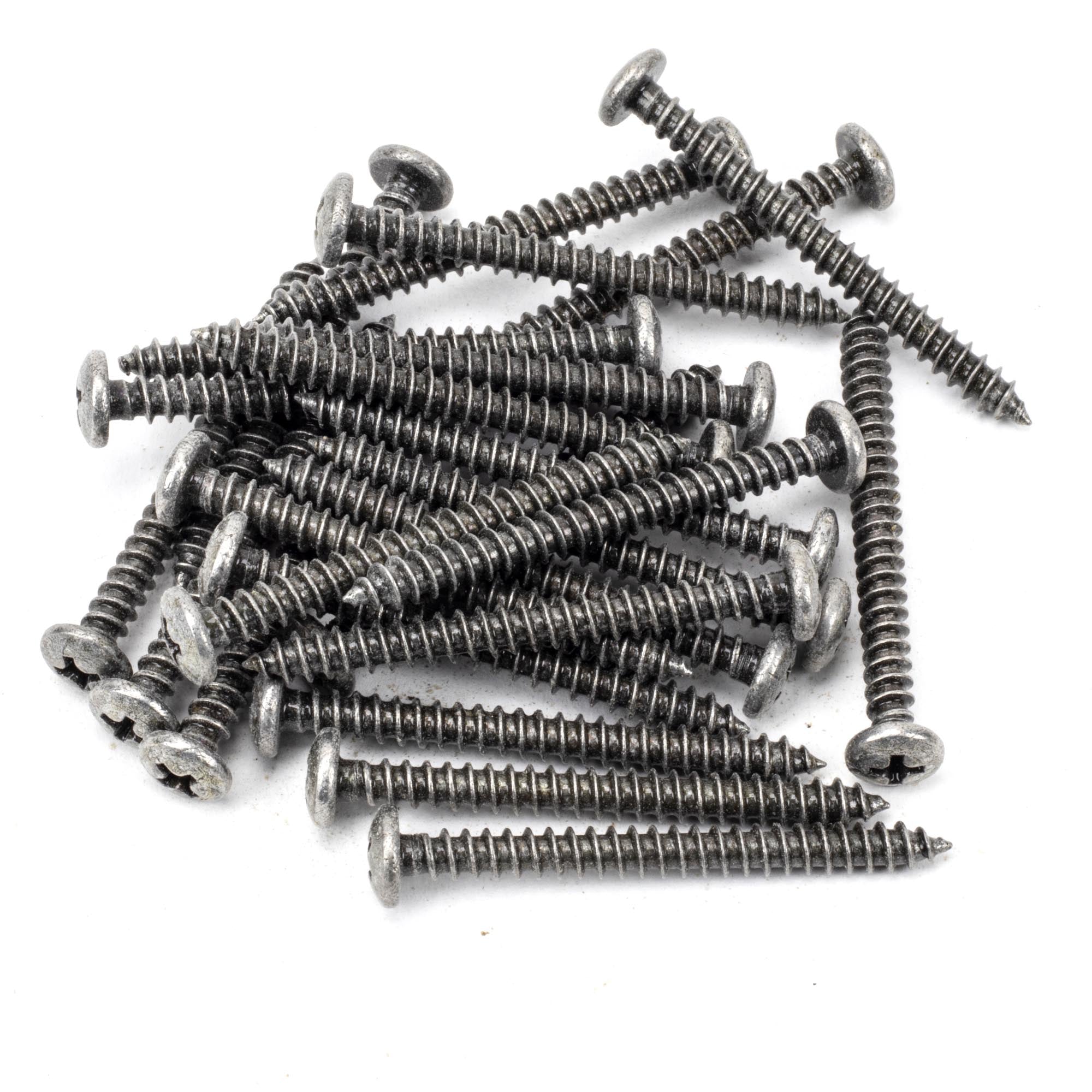 Pewter 10x2" Round Head Screws (25) | From The Anvil - Screws & Bolts - From The Anvil - Yester Home