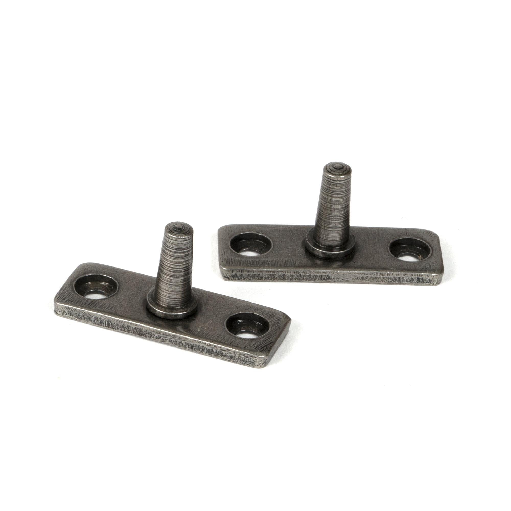 Pewter 12" Hammered Newbury Stay | From The Anvil - Stays - From The Anvil - Yester Home