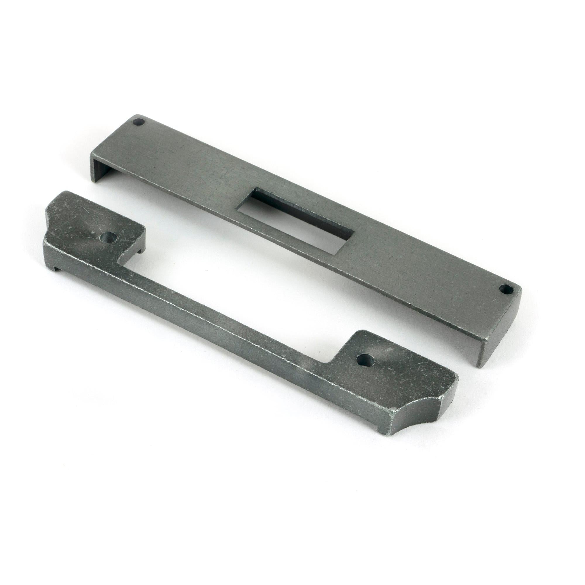 Pewter ½" Rebate Kit for Euro Dead Lock - Deadlocks & Deadbolts - From The Anvil - Yester Home