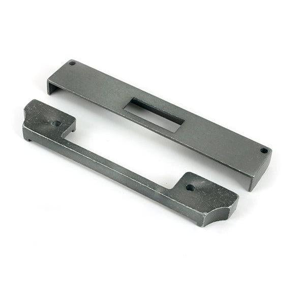 Pewter ½" Rebate Kit for Euro Dead Lock - Deadlocks & Deadbolts - From The Anvil - Yester Home
