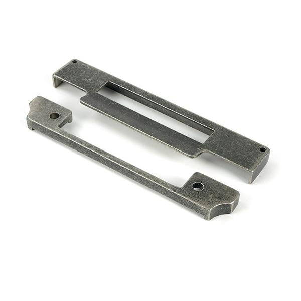 Pewter ½" Rebate Kit for Euro Sash Lock - Euro Locks - From The Anvil - Yester Home