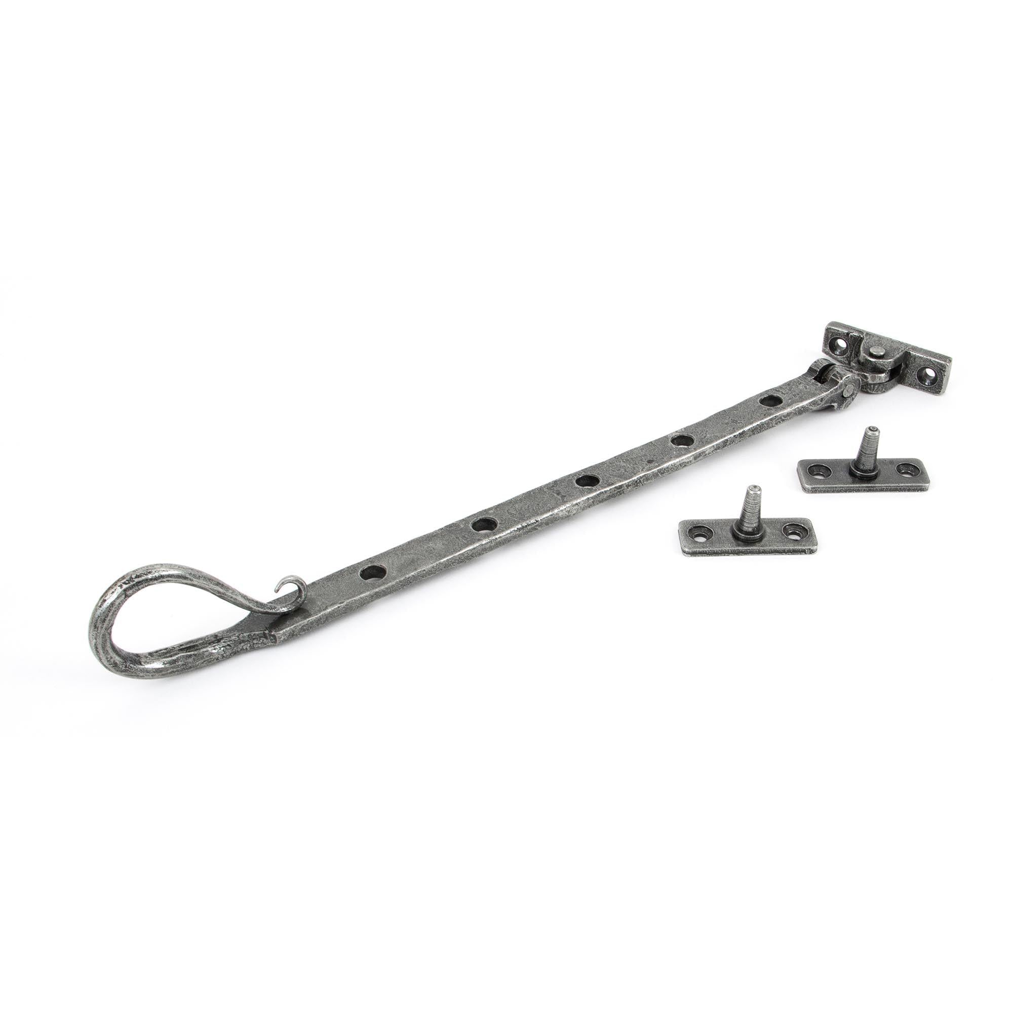 Pewter 12" Shepherd's Crook Stay | From The Anvil - Stays - From The Anvil - Yester Home