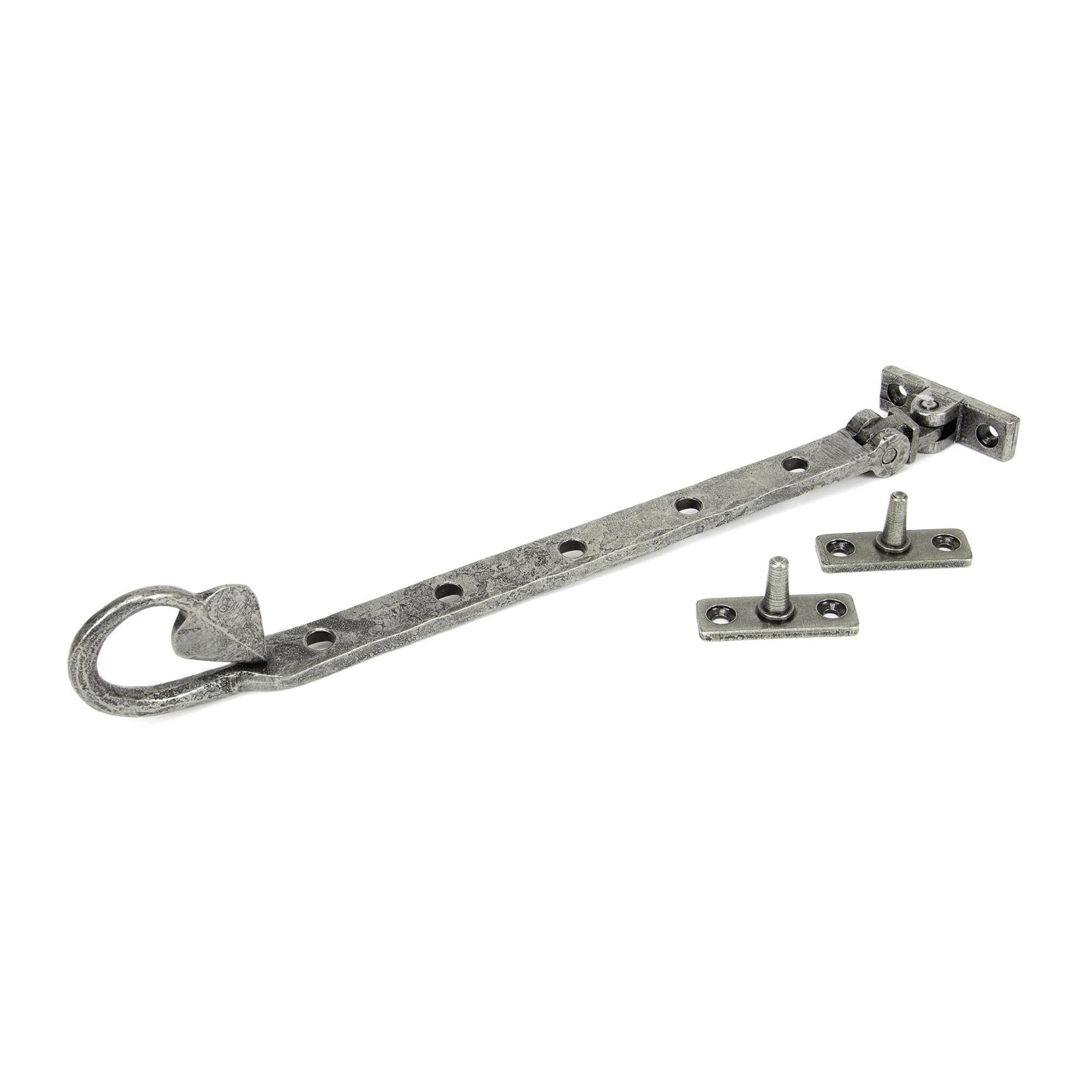 Pewter 12" Shropshire Window Stay | From The Anvil - Stays - From The Anvil - Yester Home