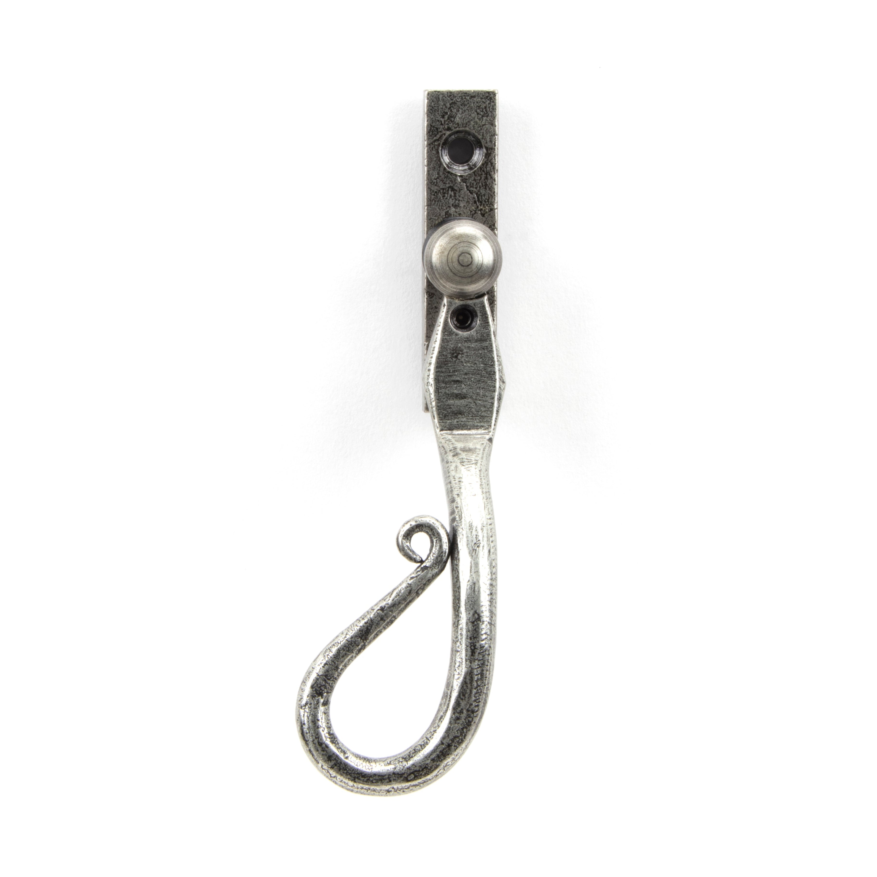 Pewter 16mm Shepherd's Crook Espag - LH | From The Anvil-Espag. Fasteners-Yester Home