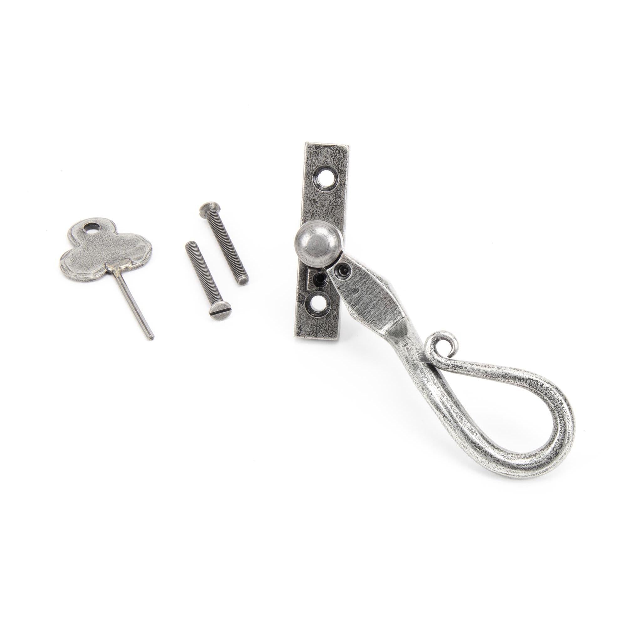 Pewter 16mm Shepherd's Crook Espag - RH | From The Anvil - Espag. Fasteners - From The Anvil - Yester Home