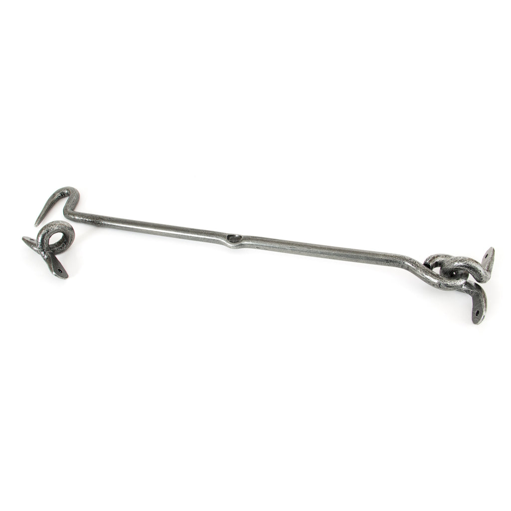 Pewter 18" Forged Cabin Hook | From The Anvil-Cabin Hooks-Yester Home
