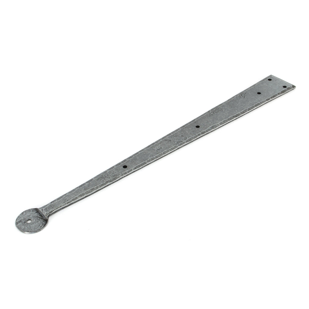 Pewter 18" Penny End Hinge Front (pair) | From The Anvil-Hinge Fronts-Yester Home