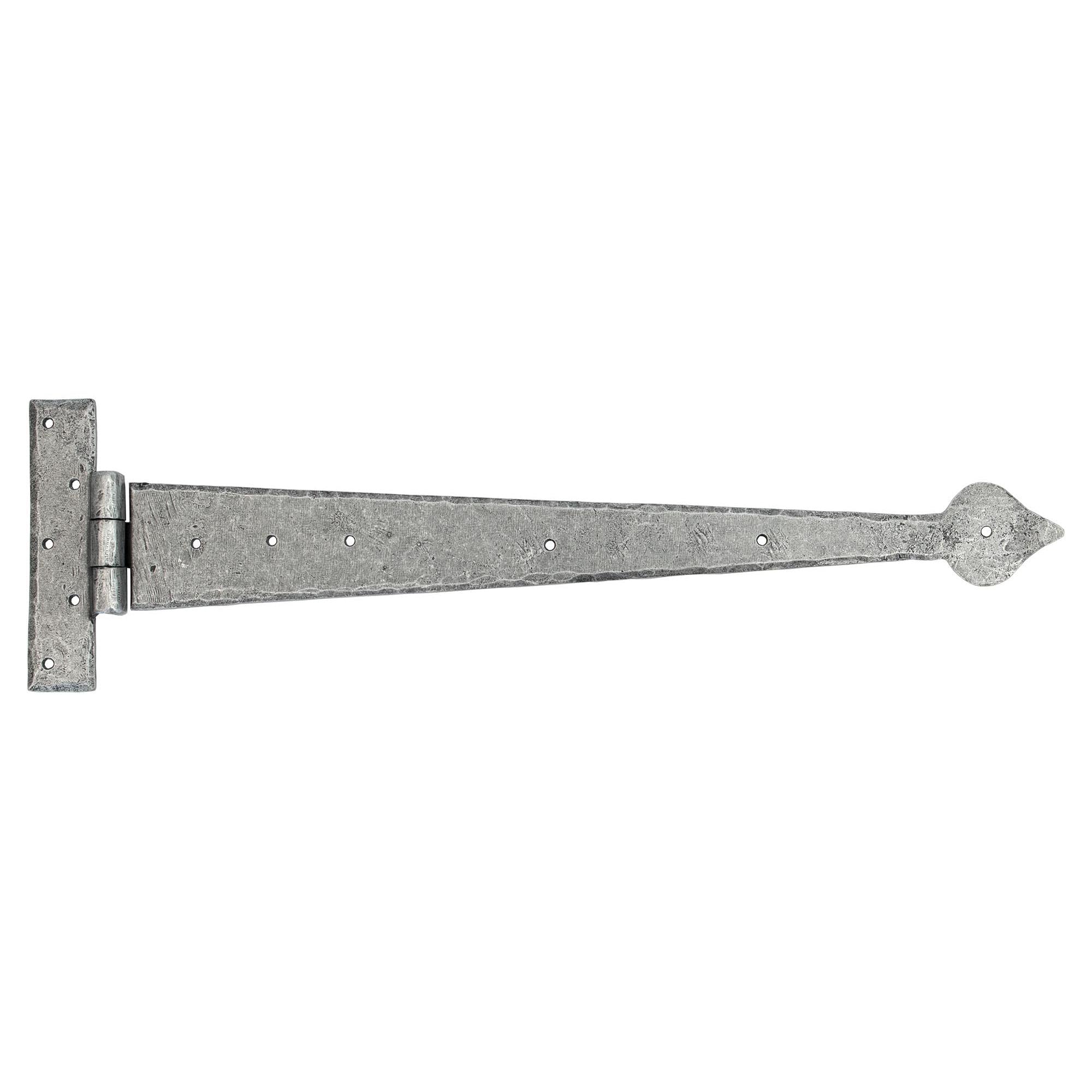 Pewter 22" Arrow Head T Hinge (pair) | From The Anvil - T Hinges - From The Anvil - Yester Home