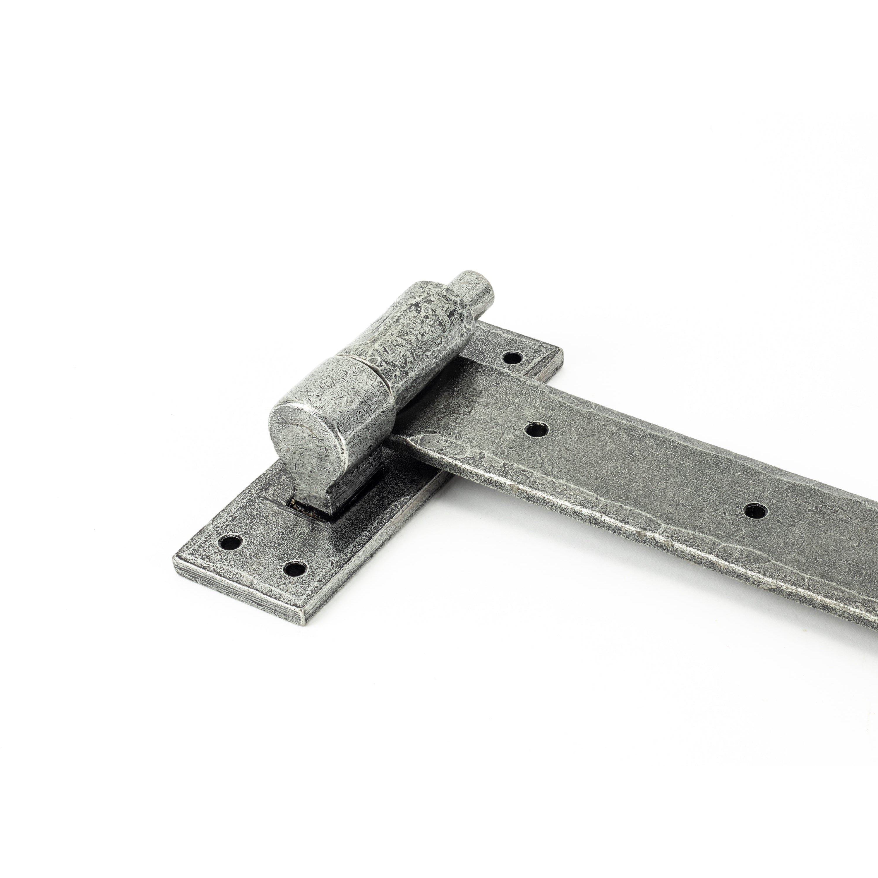 Pewter 24" Hook & Band Hinge (pair) | From The Anvil-Hook & Band Hinges-Yester Home