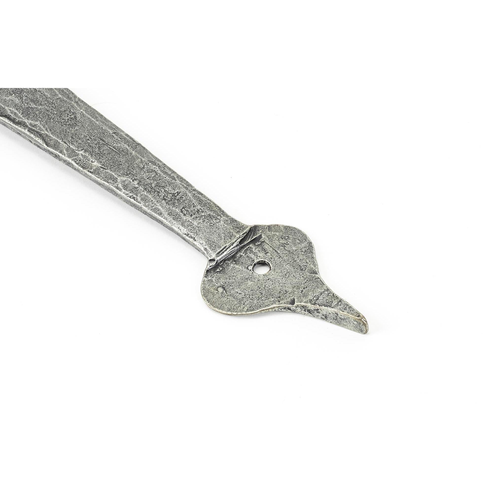 Pewter 24" Hook & Band Hinge (pair) | From The Anvil - Hook & Band Hinges - From The Anvil - Yester Home