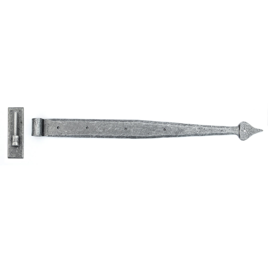 Pewter 24" Hook & Band Hinge (pair) | From The Anvil-Hook & Band Hinges-Yester Home