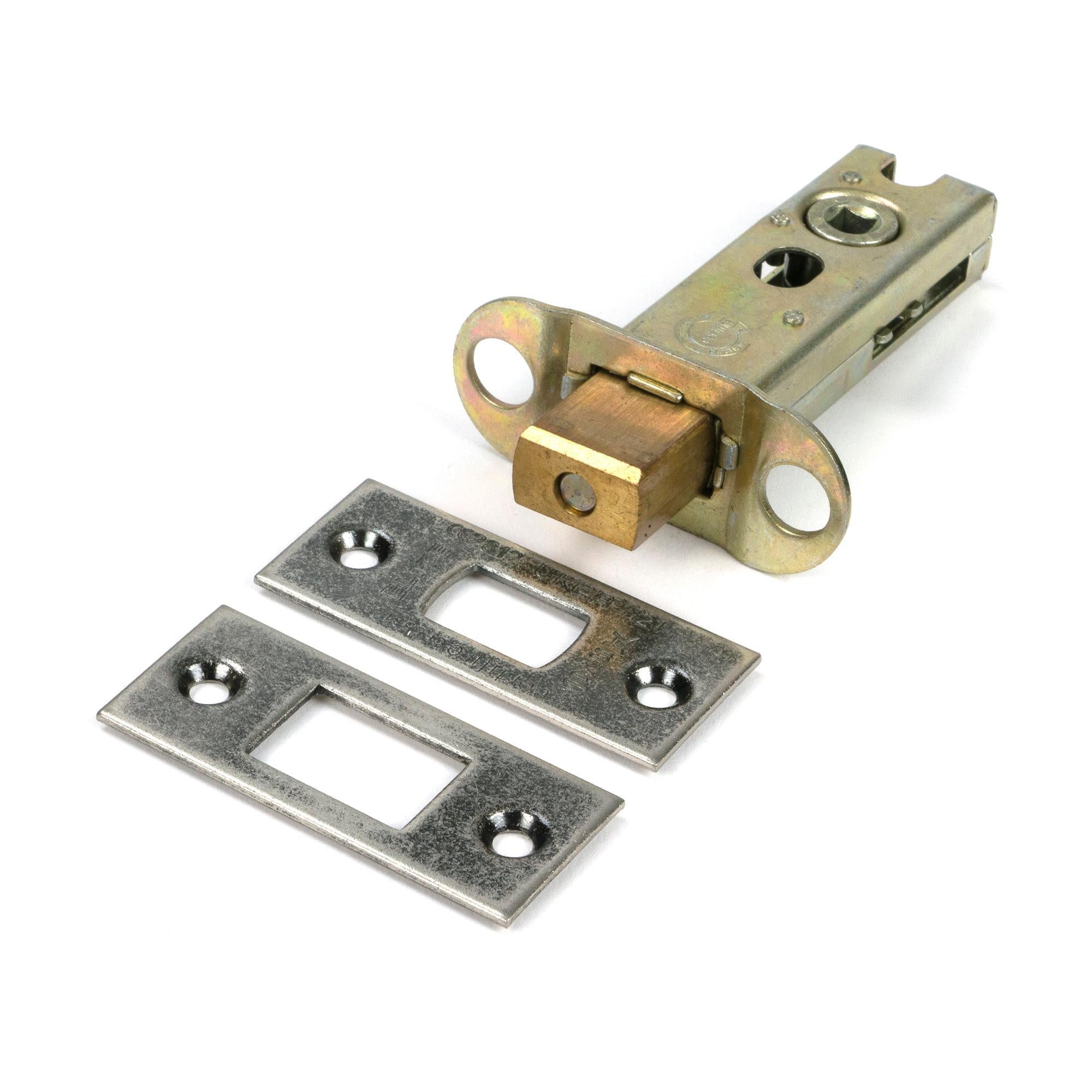 Pewter 3" Heavy Duty Tubular Deadbolt - Deadlocks & Deadbolts - From The Anvil - Yester Home