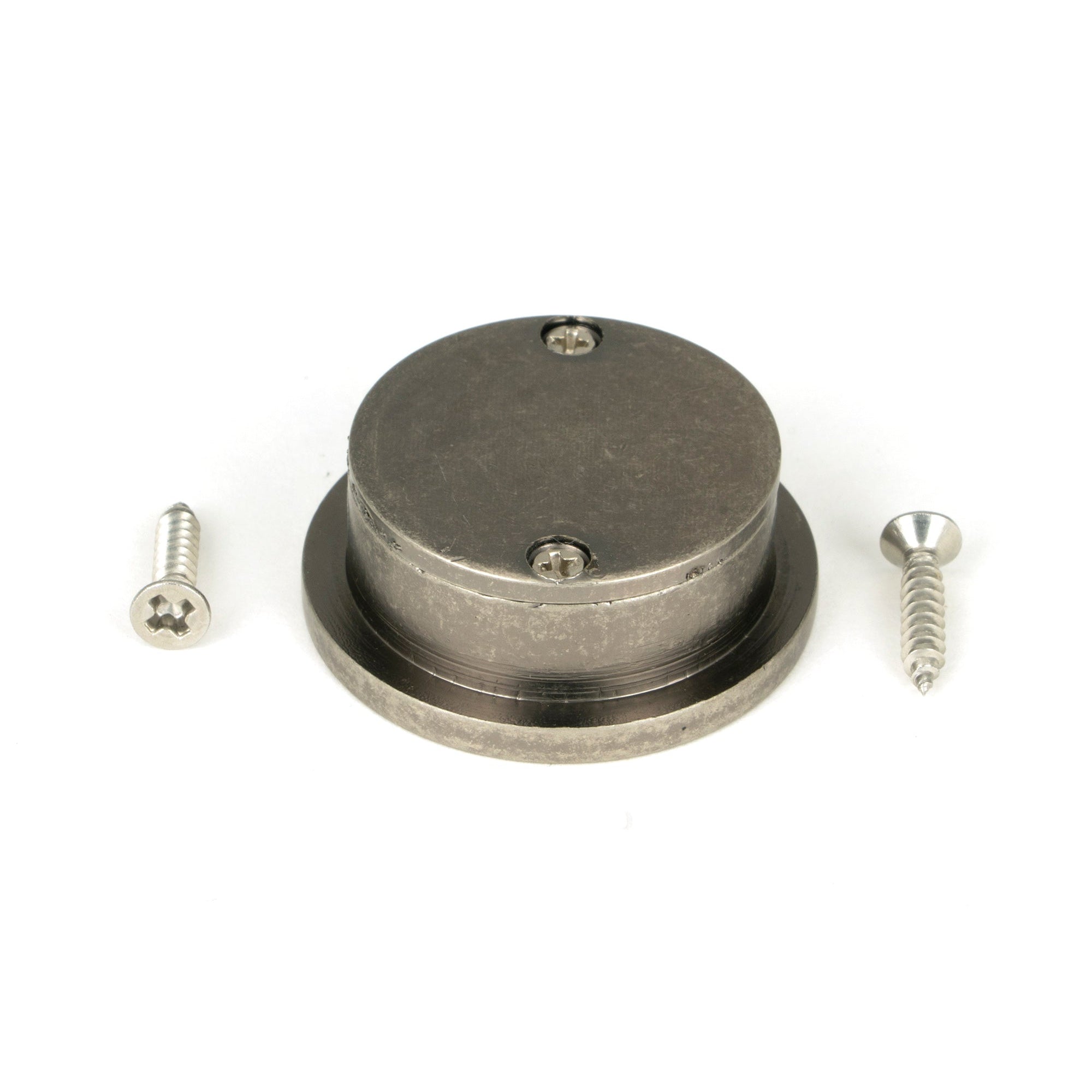 Pewter 34mm Round Finger Edge Pull | From The Anvil-Cabinet Pulls-Yester Home