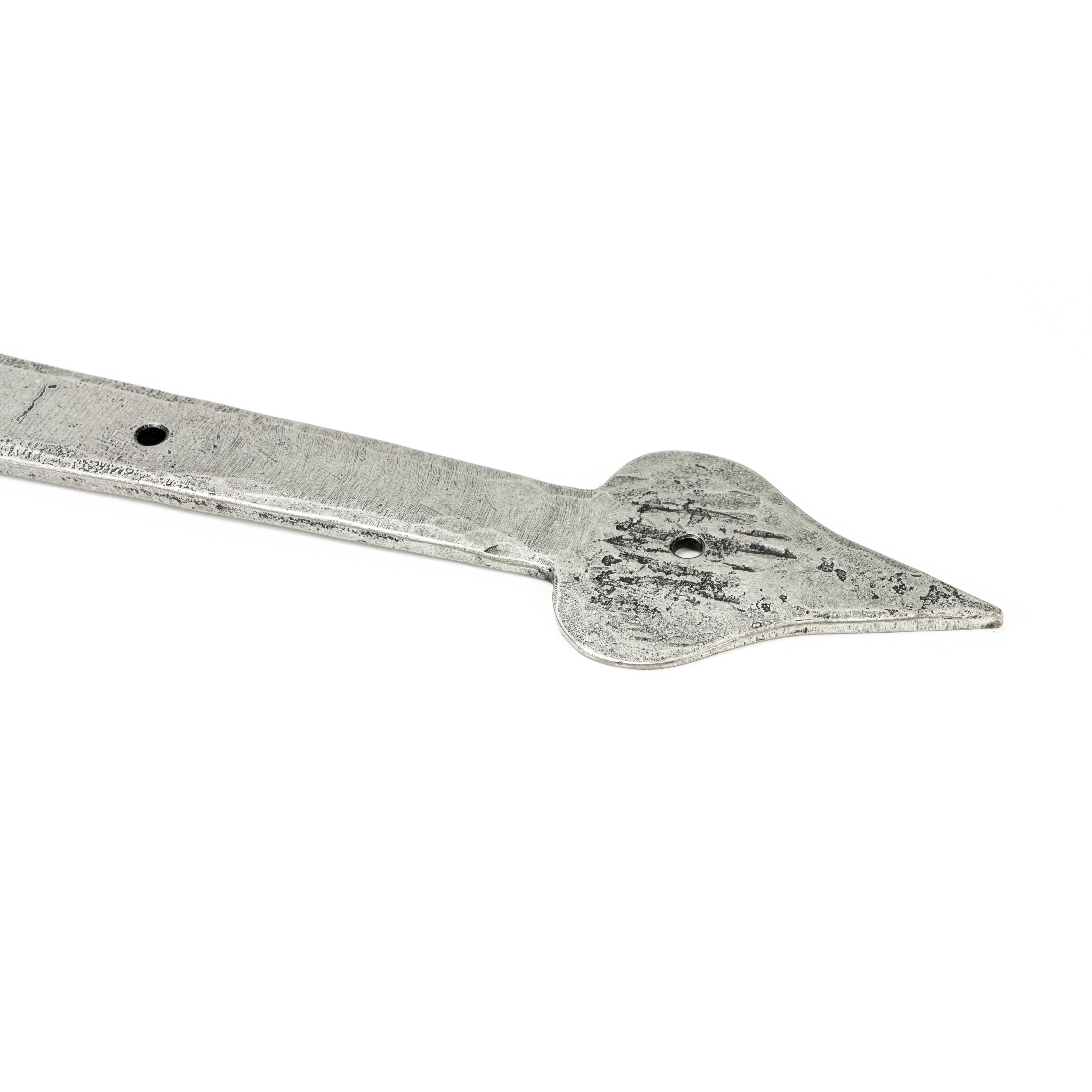 Pewter 36" Barn Door T Hinge (pair) | From The Anvil-T Hinges-Yester Home