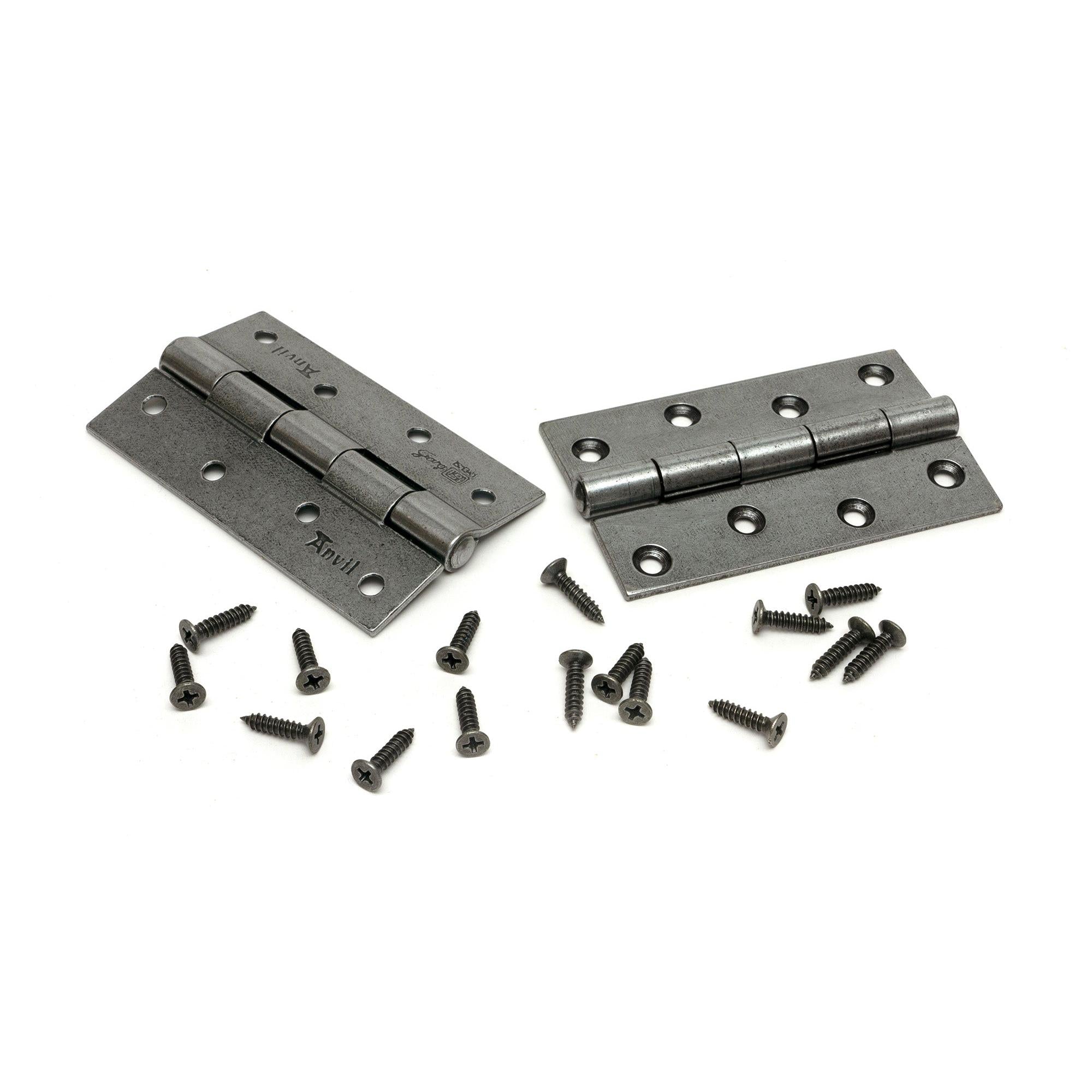 Pewter 4" Butt Hinge (pair) | From The Anvil - Butt Hinges - From The Anvil - Yester Home