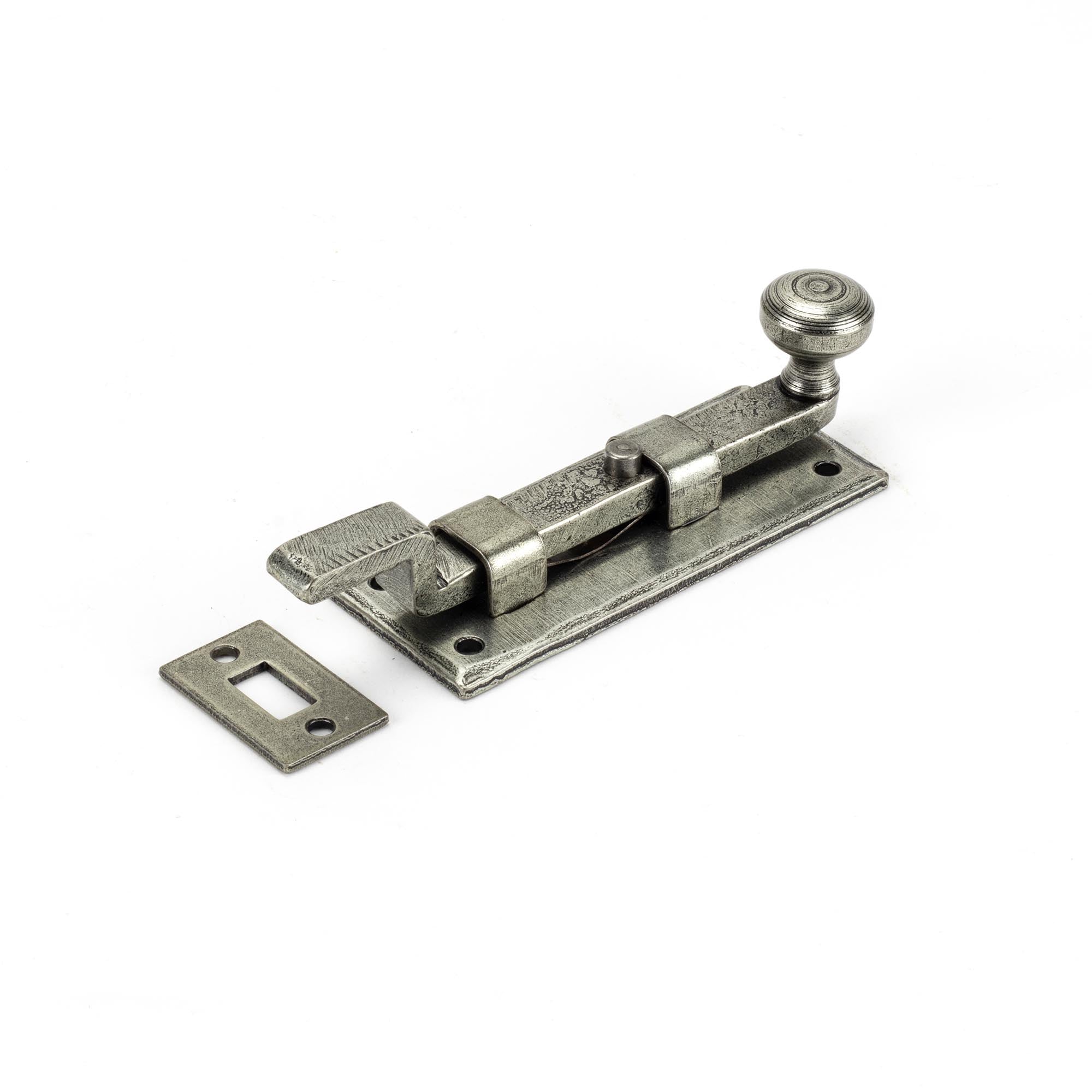 Pewter 4" Cranked Knob Bolt | From The Anvil - Bolts - From The Anvil - Yester Home