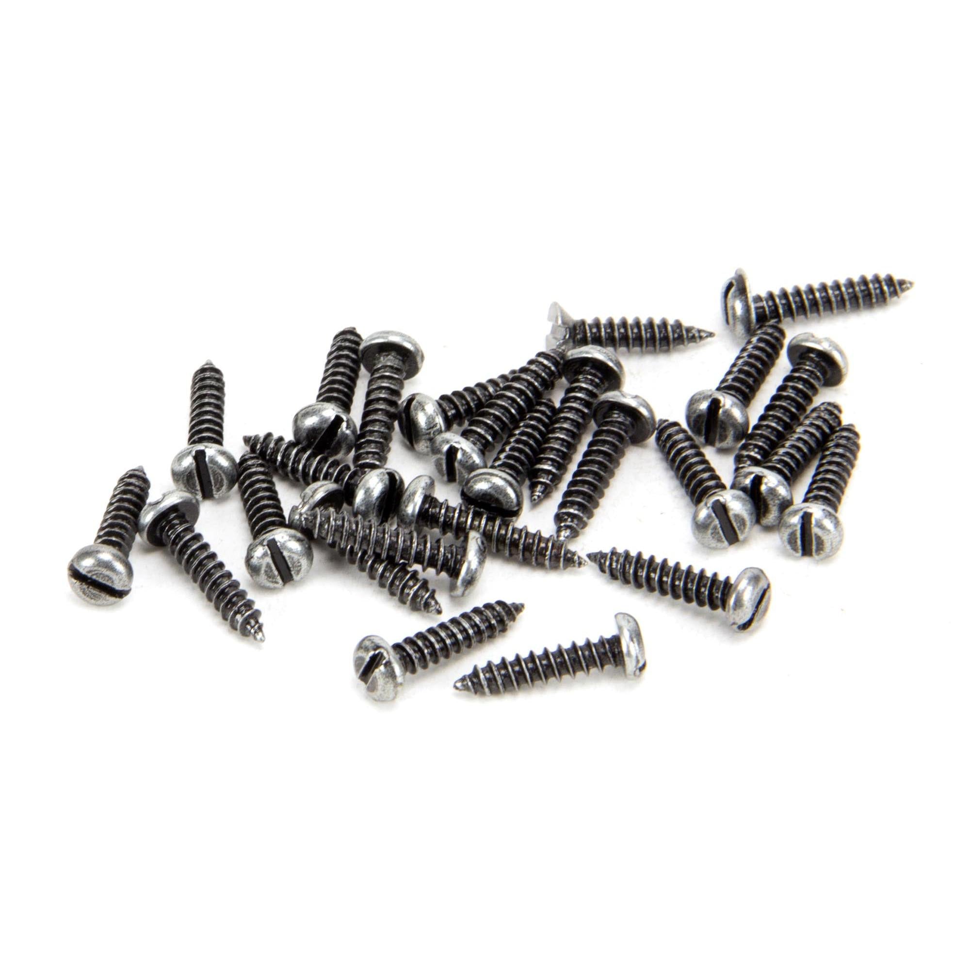 Pewter 4 x 1/2" Round Head Screws (25) | From The Anvil - Screws & Bolts - From The Anvil - Yester Home