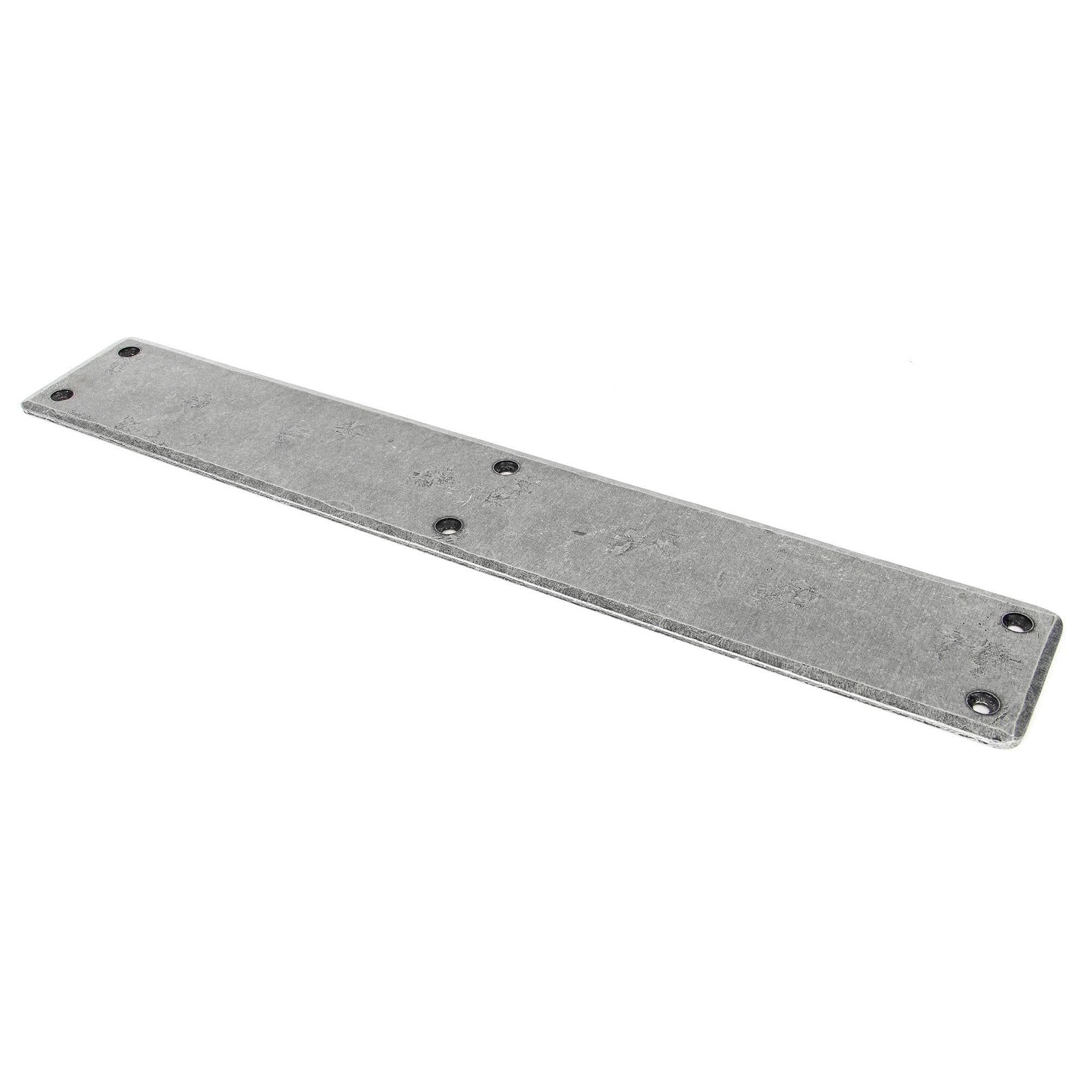 Pewter 400mm Plain Fingerplate | From The Anvil - Fingerplates - From The Anvil - Yester Home