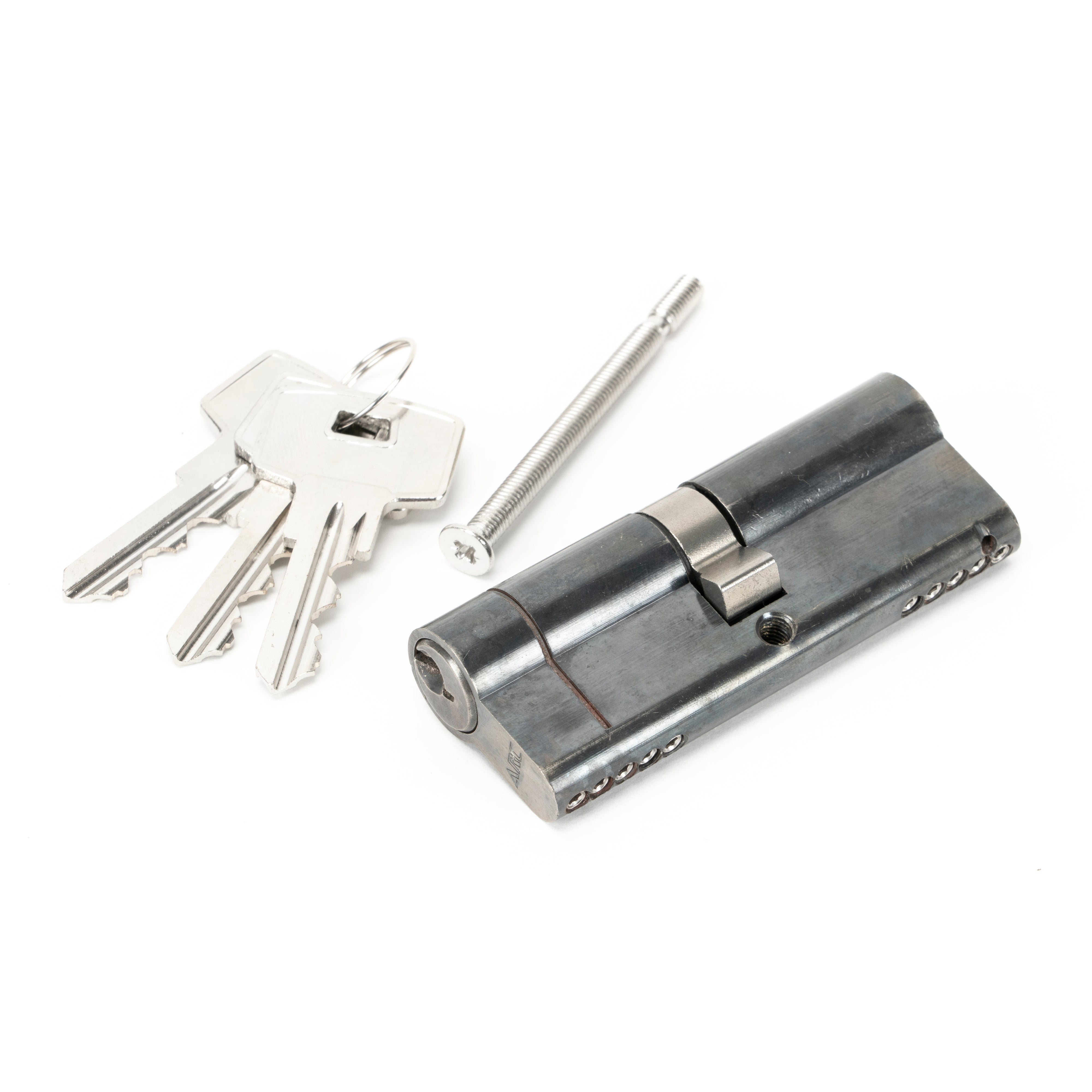 Pewter 40/40 5pin Euro Cylinder | From The Anvil-Euro Cylinders-Yester Home