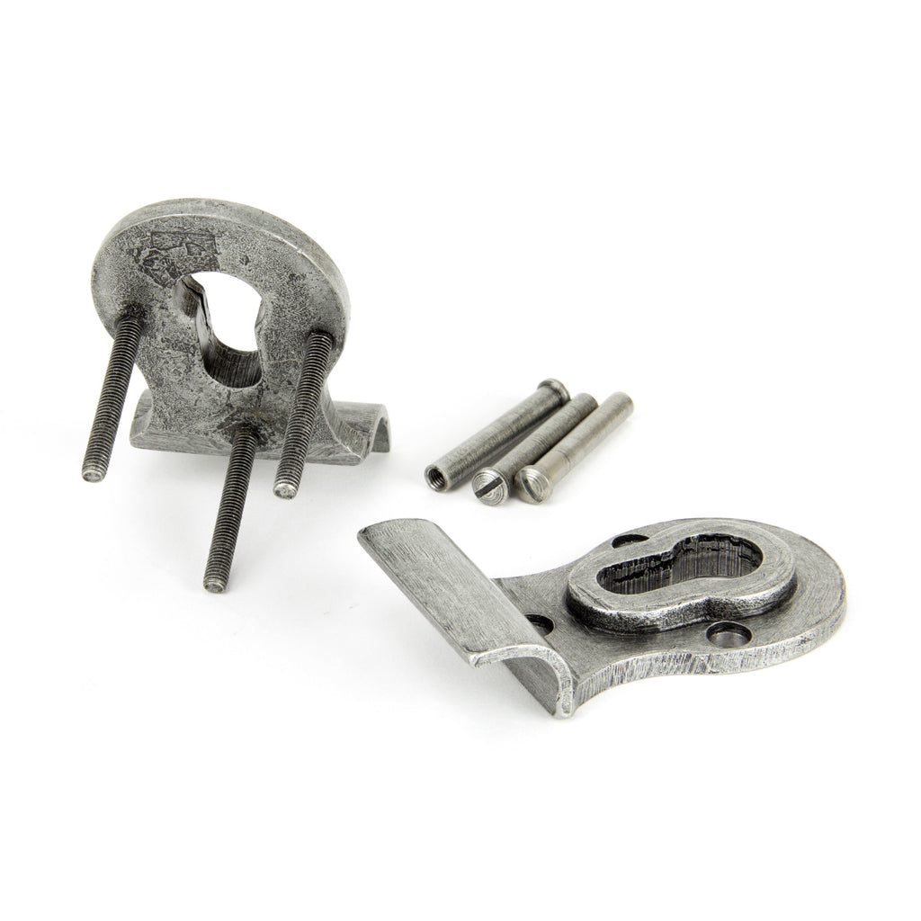 Pewter 50mm Euro Door Pull (Back to Back fixings) | From The Anvil-Euro Pulls-Yester Home