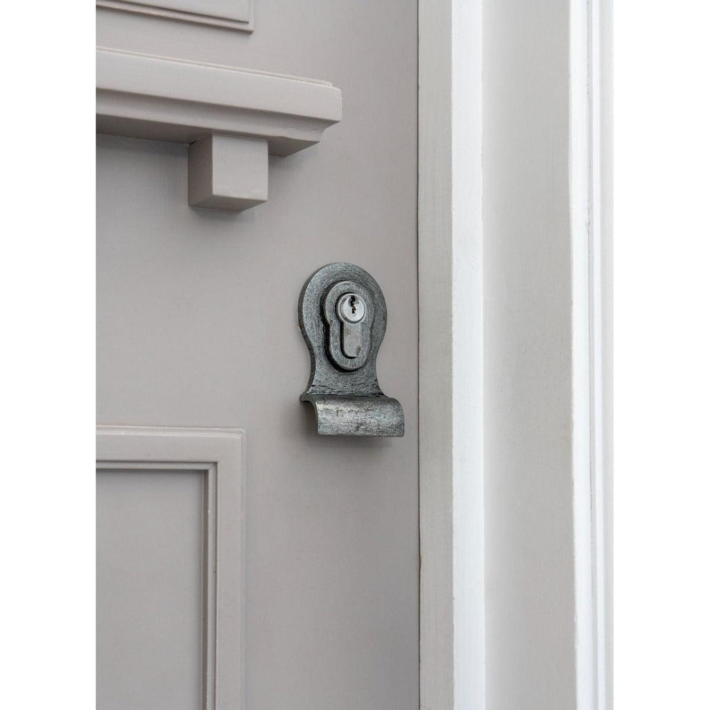 Pewter 50mm Euro Door Pull (Back to Back fixings) | From The Anvil-Euro Pulls-Yester Home
