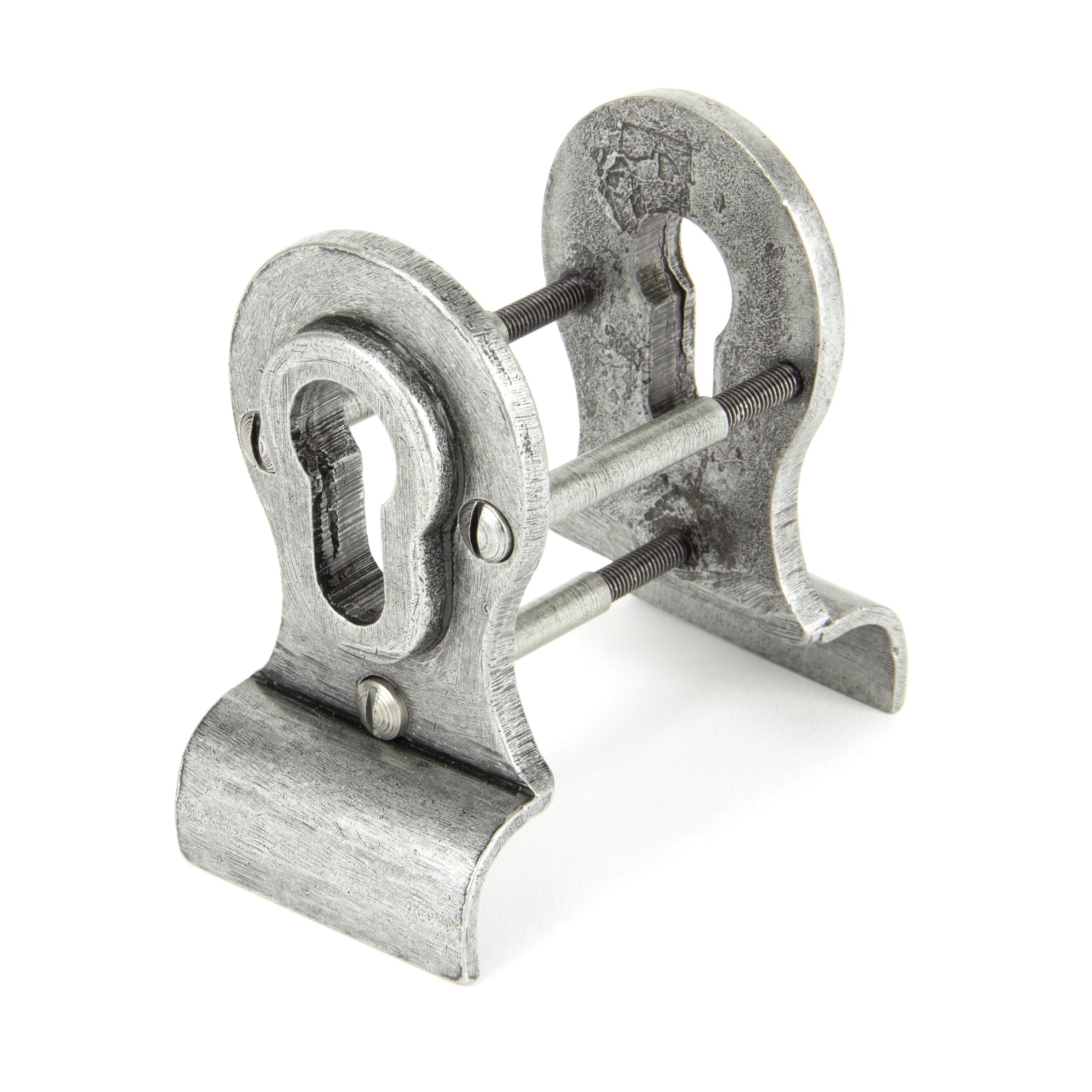 Pewter 50mm Euro Door Pull (Back to Back fixings) | From The Anvil-Euro Pulls-Yester Home