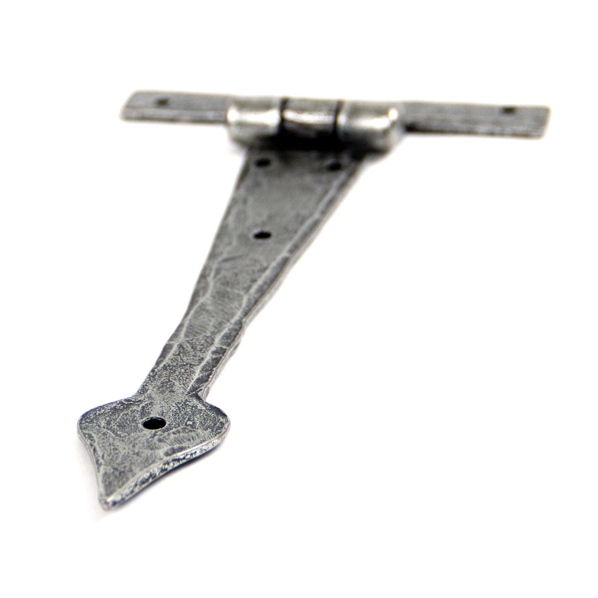 Pewter 6" Arrow Head T Hinge (pair) | From The Anvil - T Hinges - From The Anvil - Yester Home