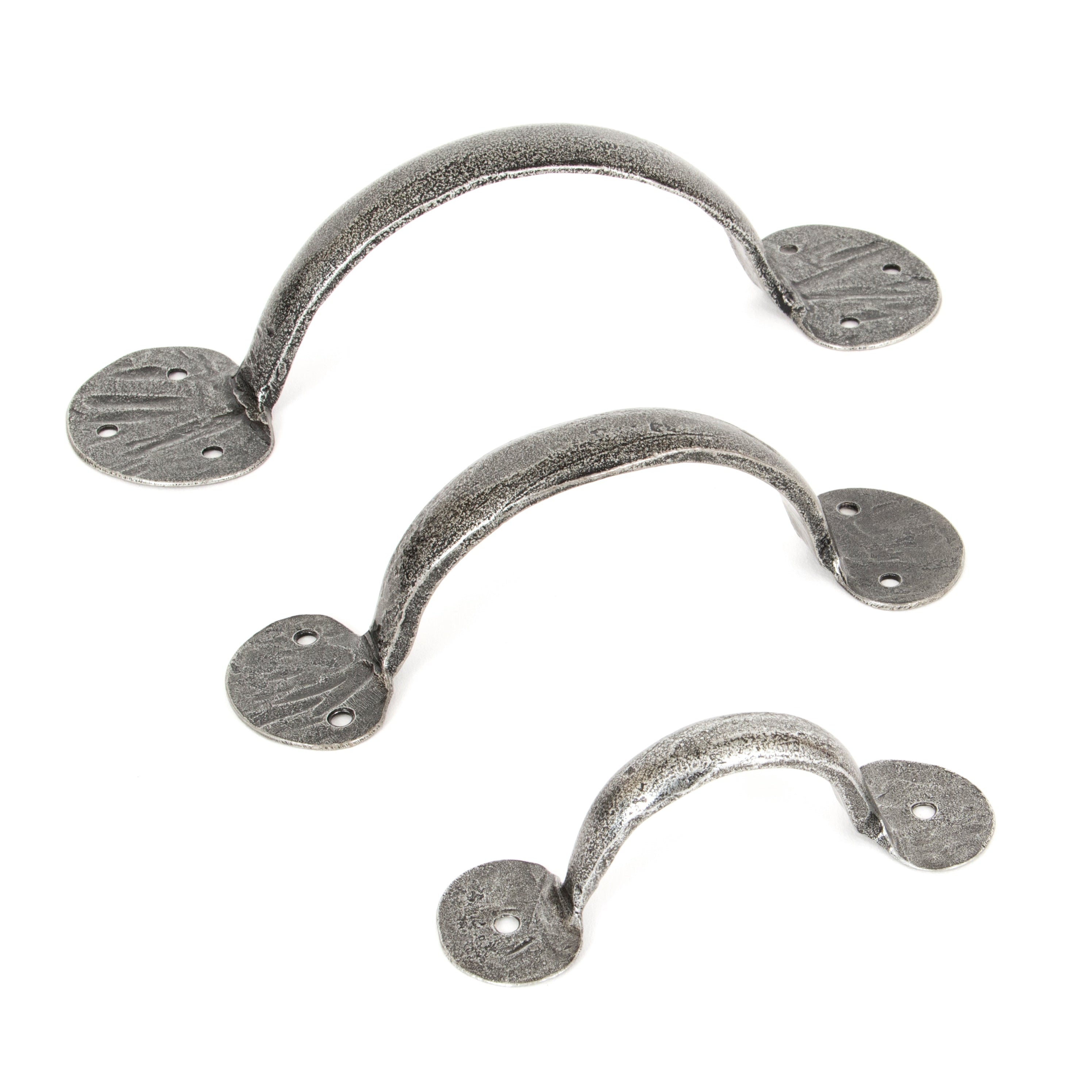 Pewter 6" Bean D Handle | From The Anvil-D Handles-Yester Home