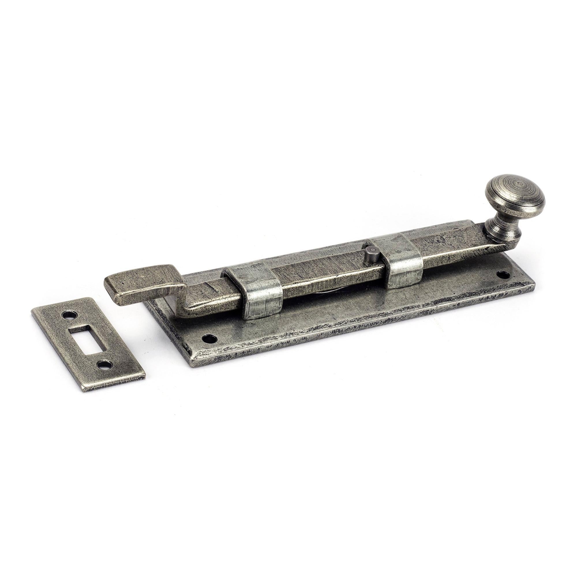 Pewter 6" Cranked Knob Bolt | From The Anvil - Bolts - From The Anvil - Yester Home