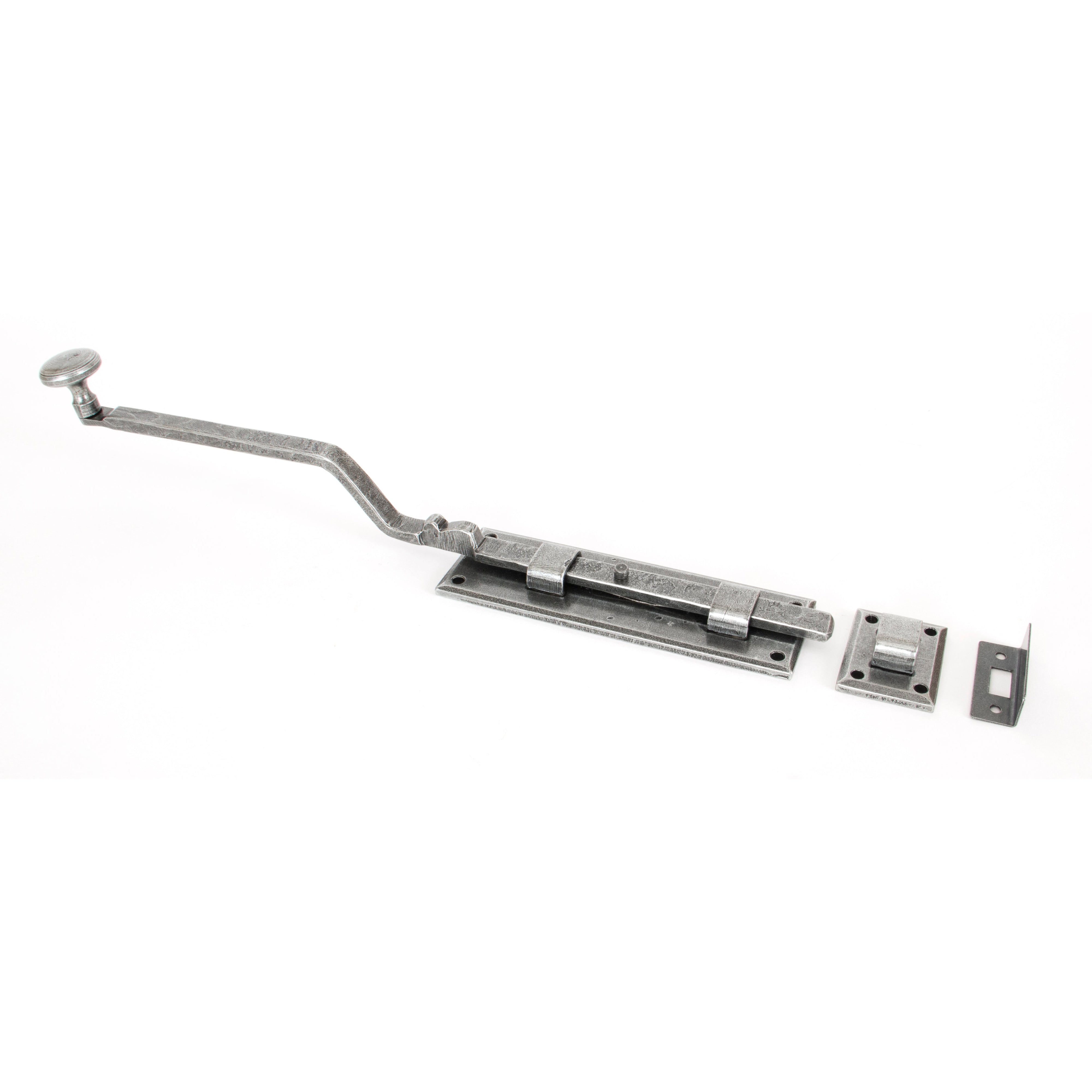 Pewter 6" French Door Bolt | From The Anvil-Bolts-Yester Home