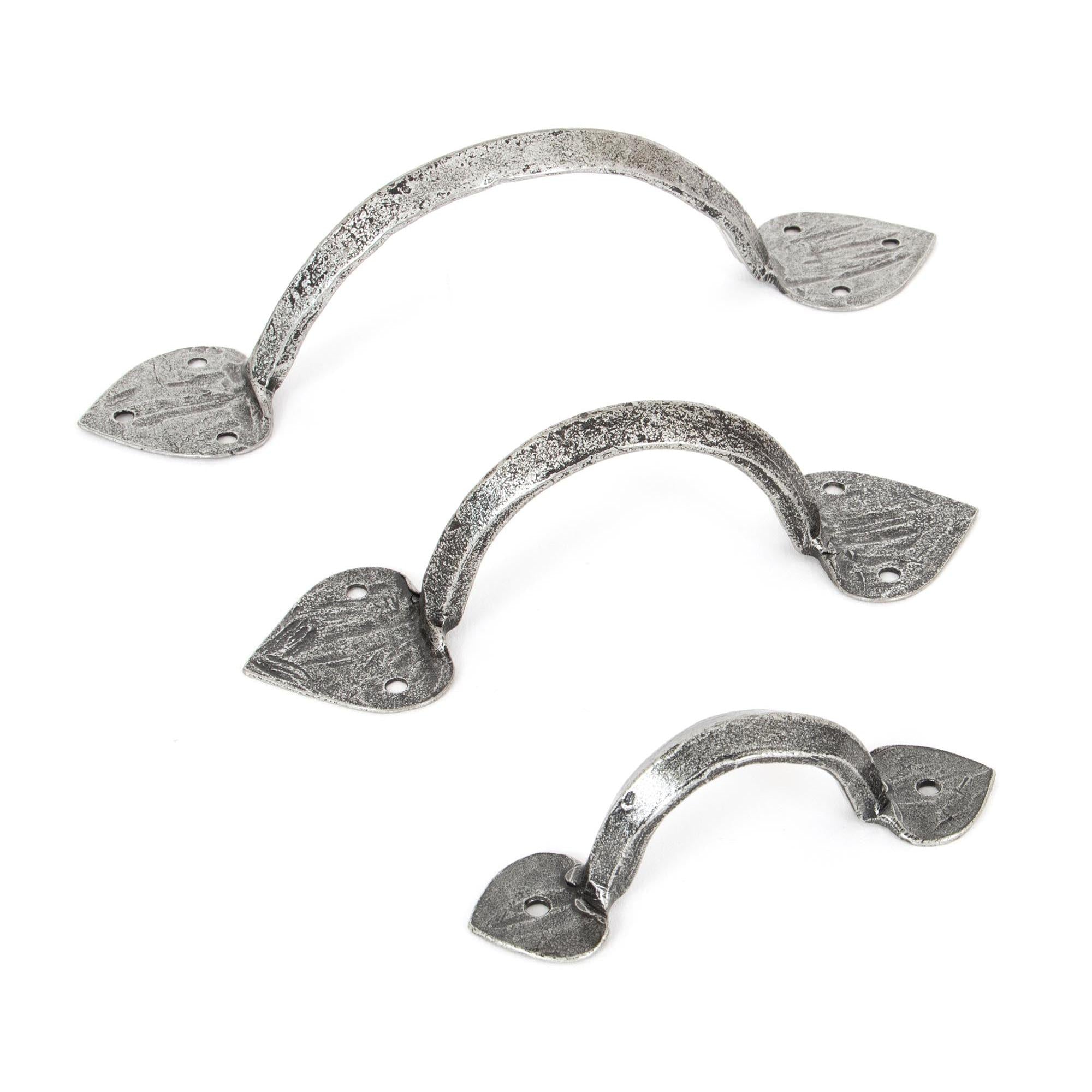Pewter 6" Gothic D Handle | From The Anvil - D Handles - From The Anvil - Yester Home
