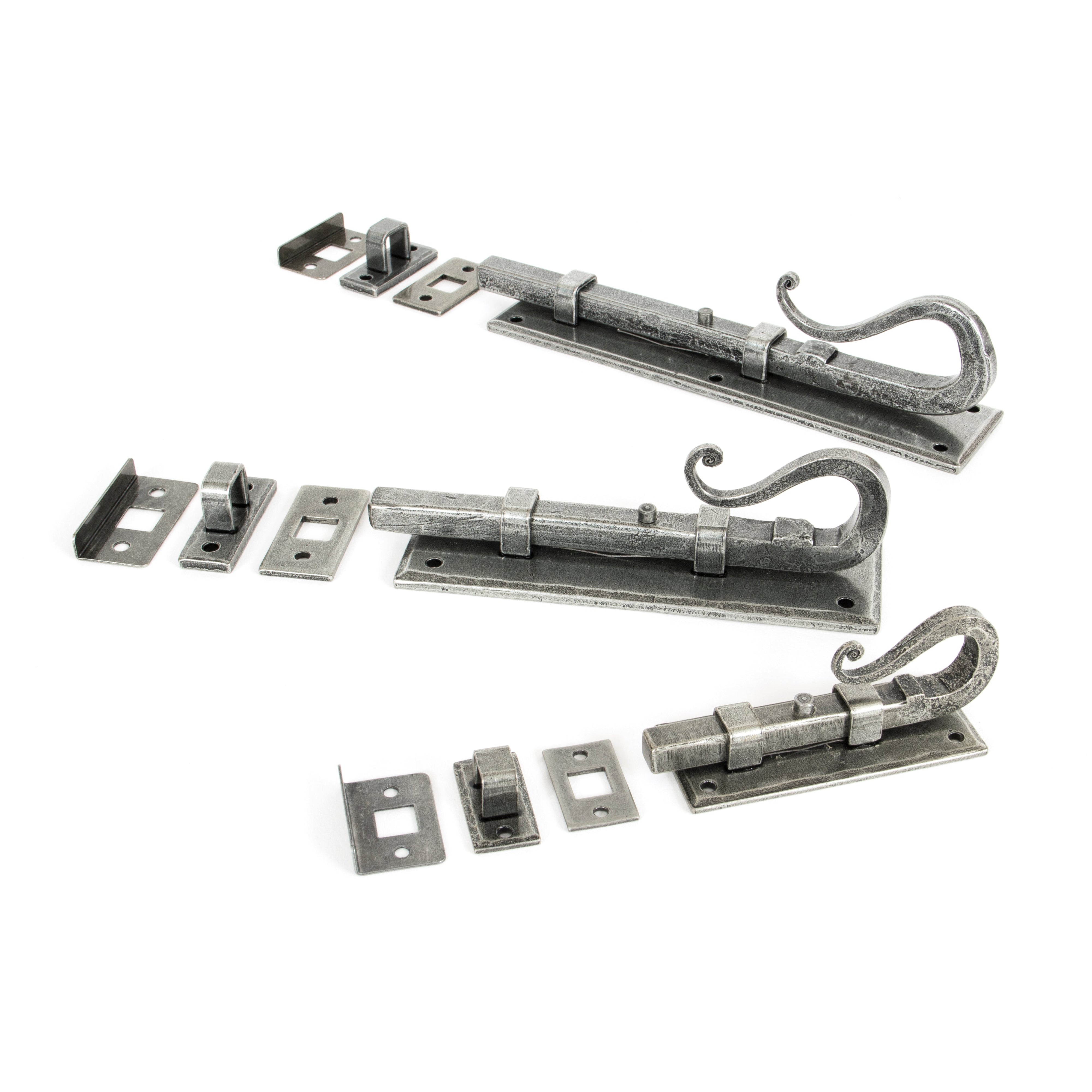 Pewter 6" Shepherd's Crook Universal Bolt | From The Anvil-Bolts-Yester Home