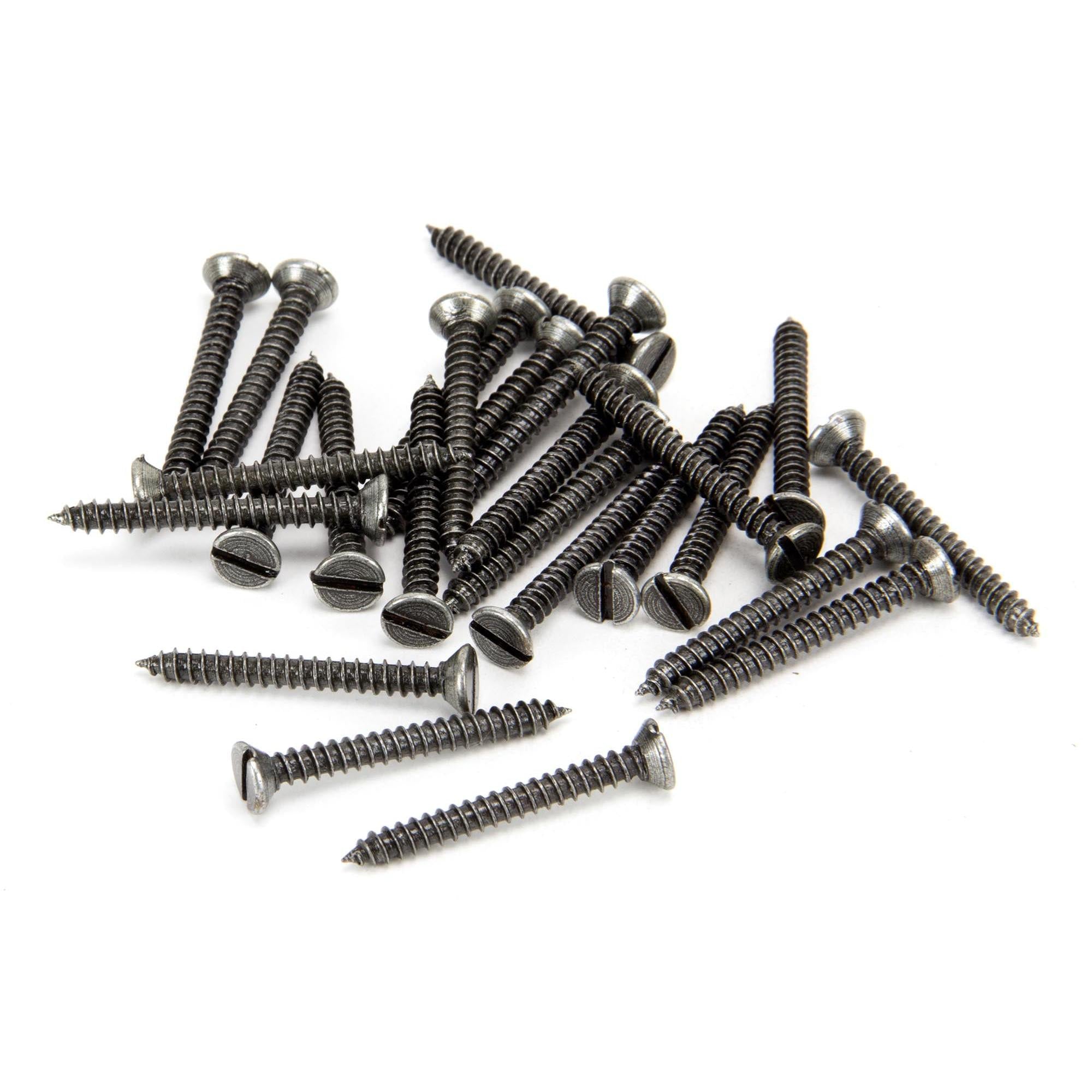Pewter 6 x 1¼" Countersunk Screws (25) | From The Anvil - Screws & Bolts - From The Anvil - Yester Home