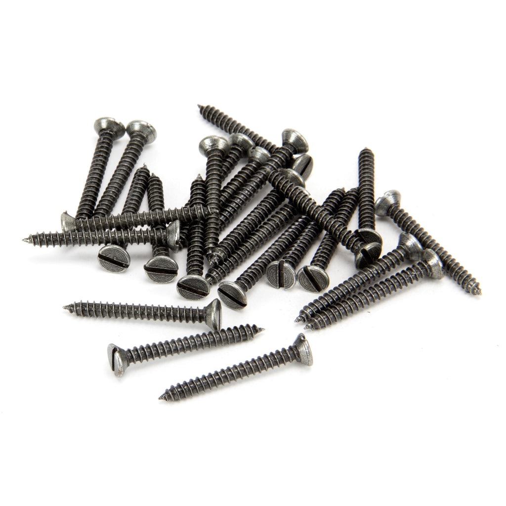 Pewter 6 x 1¼" Countersunk Screws (25) | From The Anvil-Screws & Bolts-Yester Home