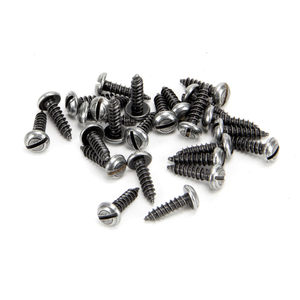 Pewter 6 x 1/2" Round Head Screws (25) | From The Anvil-Screws & Bolts-Yester Home