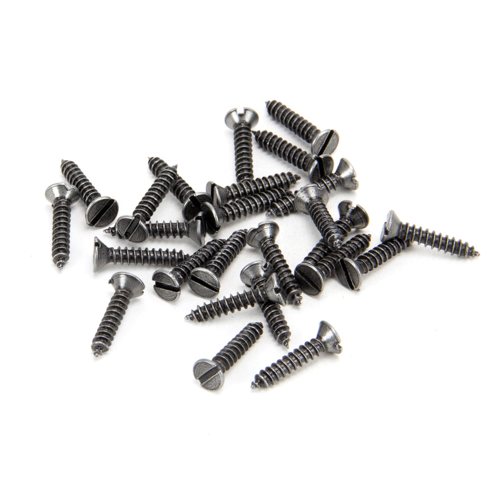 Pewter 6 x 3/4" Countersunk Screws (25) | From The Anvil-Screws & Bolts-Yester Home