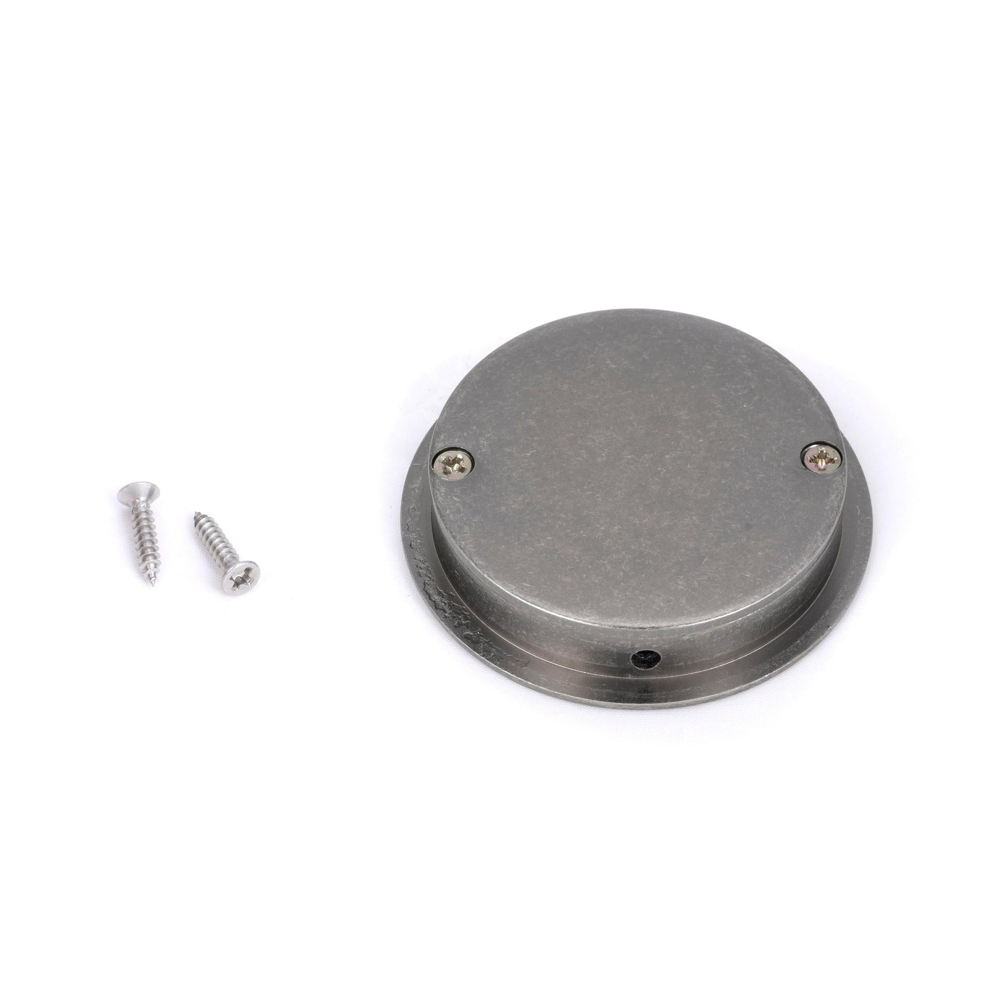 Pewter 60mm Art Deco Round Pull | From The Anvil - Cabinet Pulls - From The Anvil - Yester Home