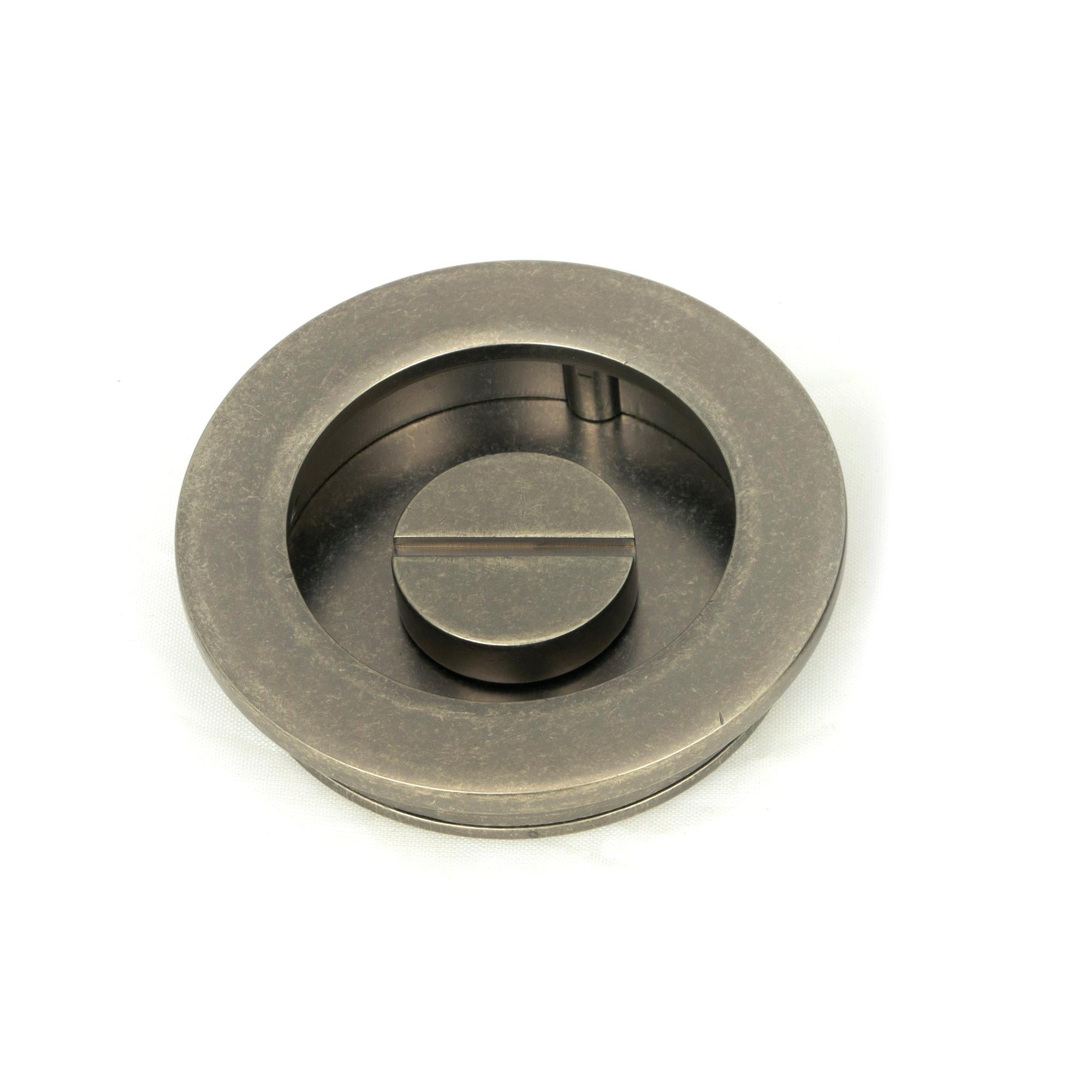 Pewter 60mm Plain Round Pull - Privacy Set | From The Anvil - Cabinet Pulls - From The Anvil - Yester Home