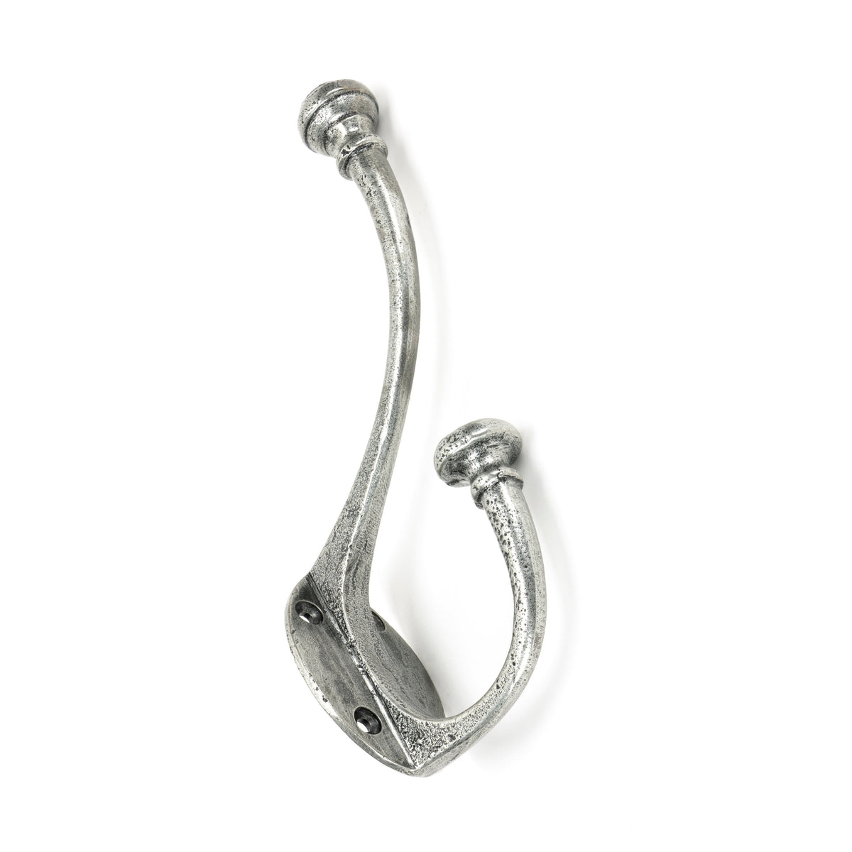 Pewter 7 3/4" Hat & Coat Hook | From The Anvil-Coat Hooks-Yester Home