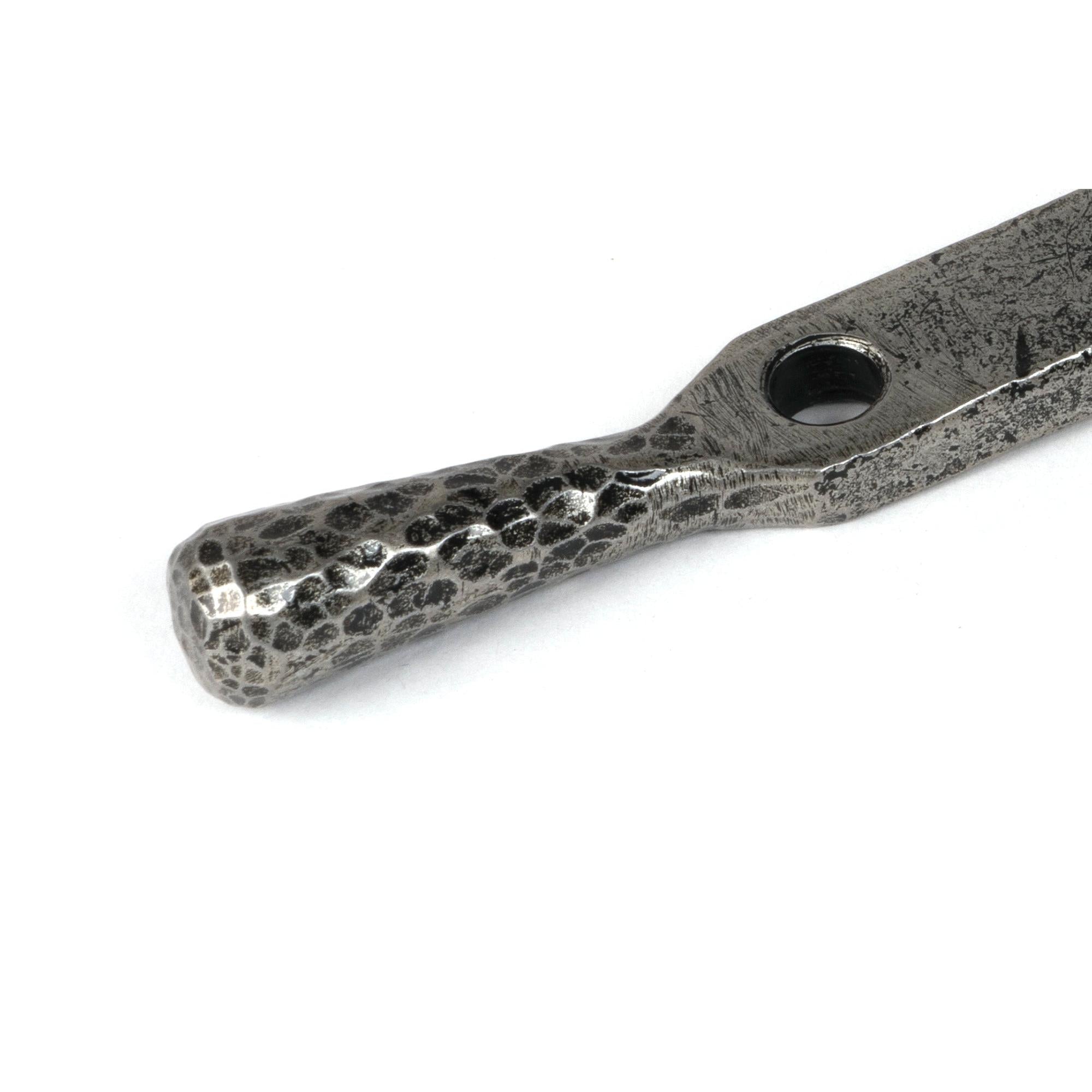 Pewter 8" Hammered Newbury Stay | From The Anvil - Stays - From The Anvil - Yester Home