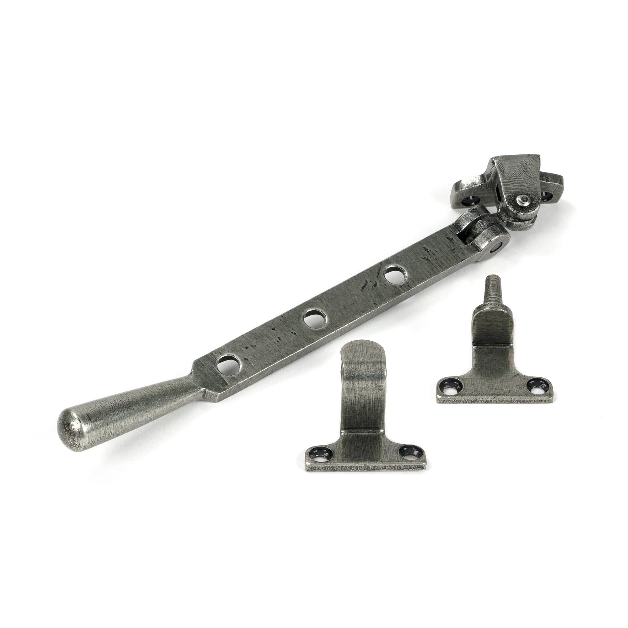 Pewter 8" Newbury Stay (Steel Window) - Stays - From The Anvil - Yester Home