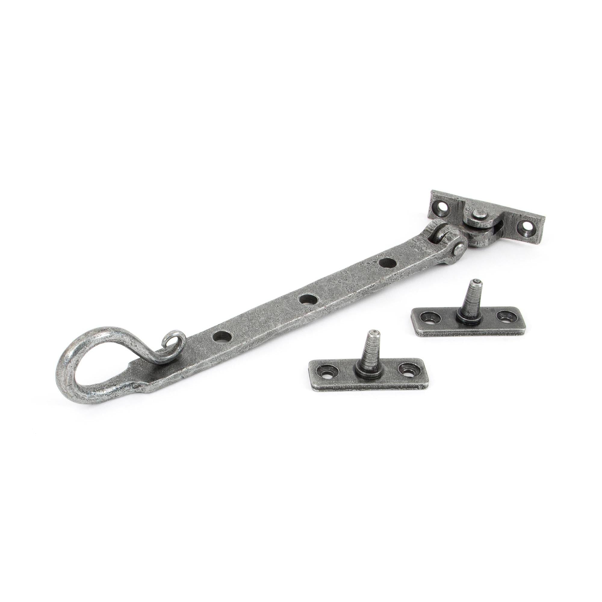 Pewter 8" Shepherd's Crook Stay | From The Anvil - Stays - From The Anvil - Yester Home