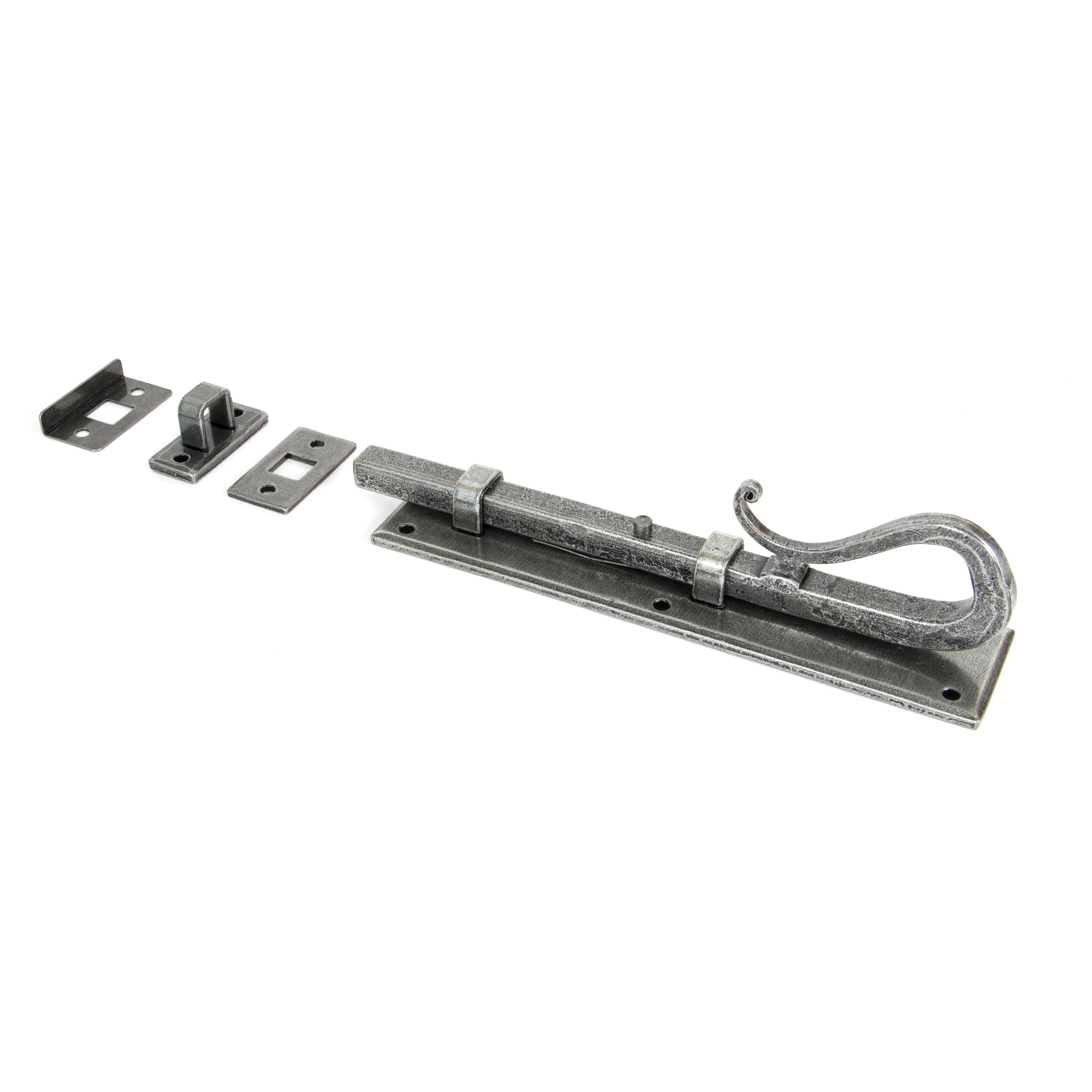 Pewter 8" Shepherd's Crook Universal Bolt | From The Anvil-Bolts-Yester Home