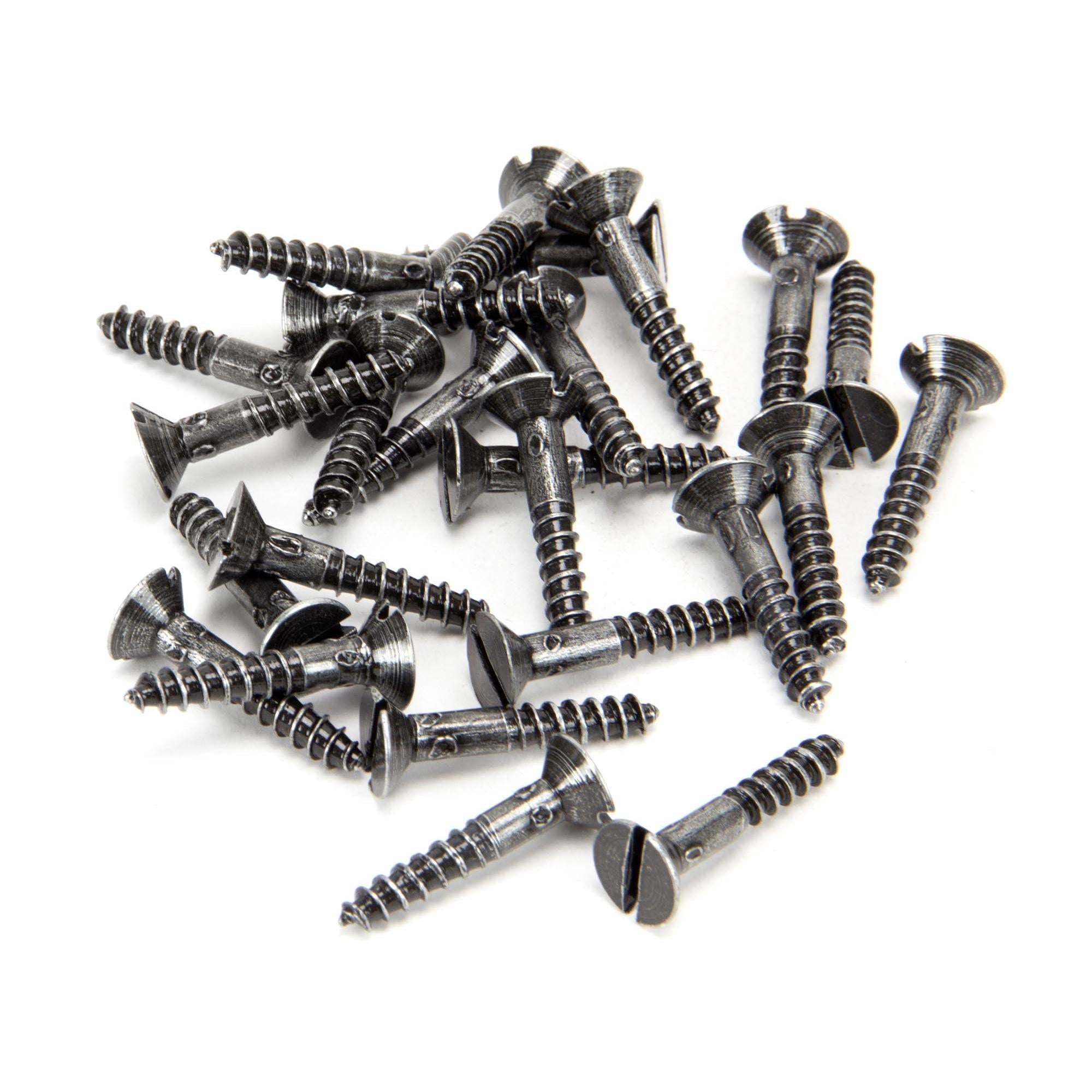 Pewter 8 x 1" Countersunk Screws (25) | From The Anvil - Screws & Bolts - From The Anvil - Yester Home
