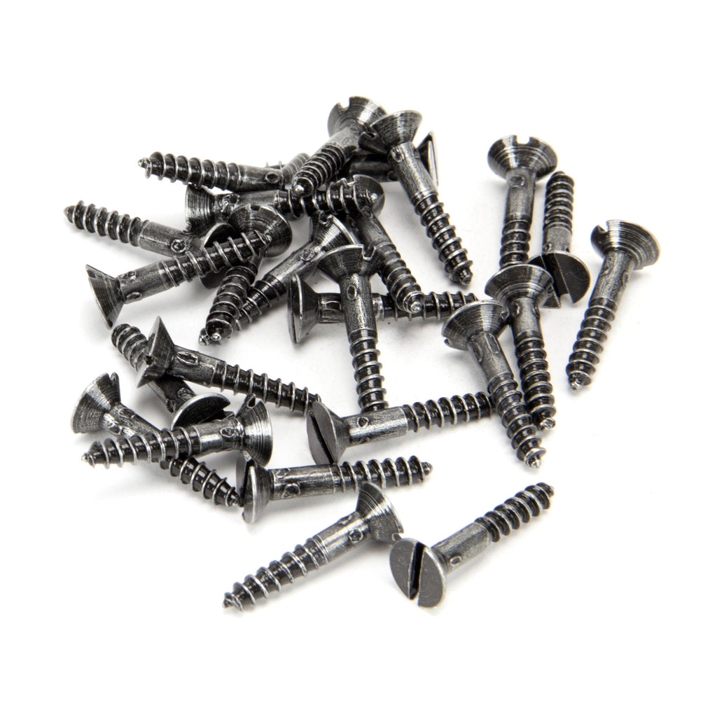 Pewter 8 x 1" Countersunk Screws (25) | From The Anvil-Screws & Bolts-Yester Home