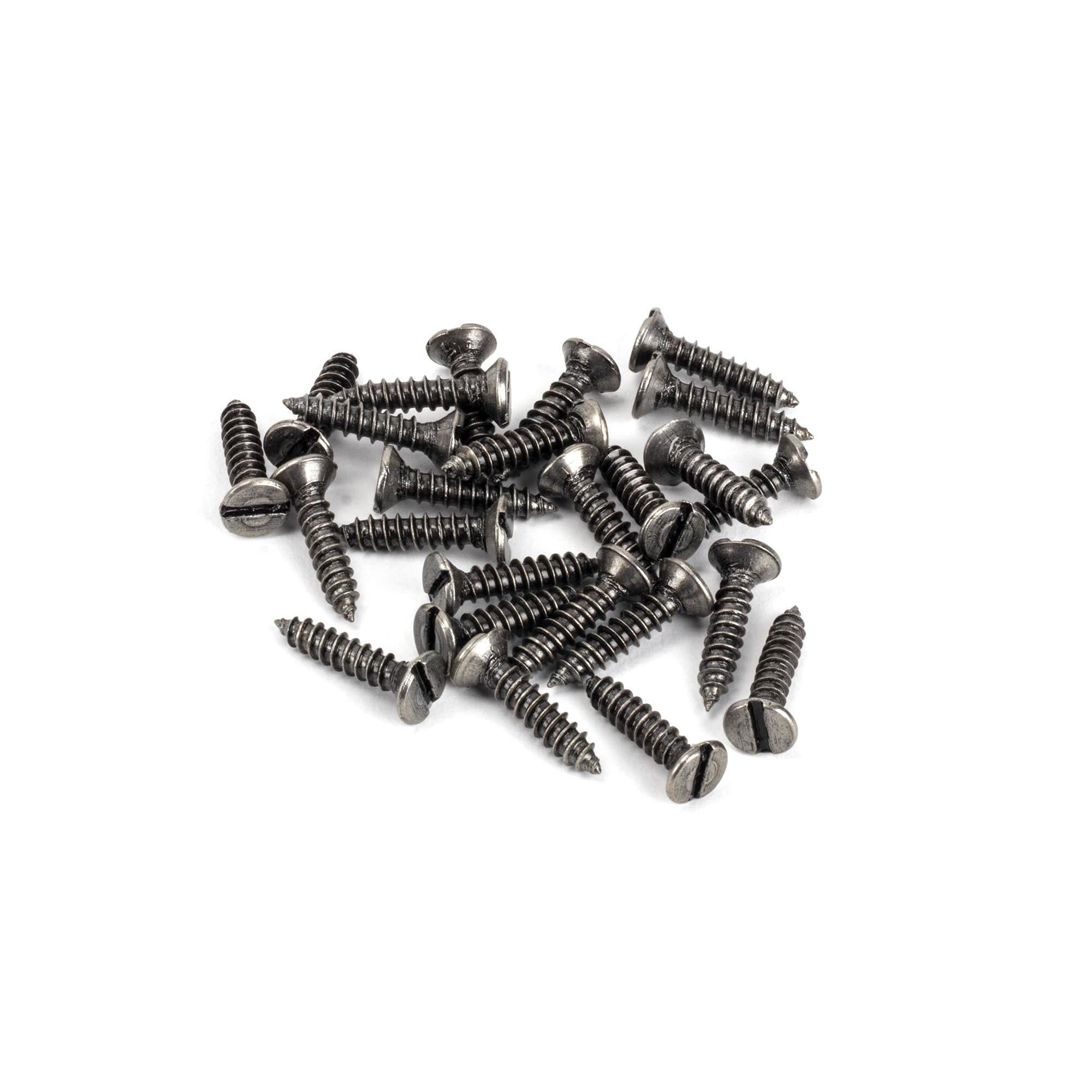 Pewter 8 x 3/4" Countersunk Screws (25) | From The Anvil - Screws & Bolts - From The Anvil - Yester Home