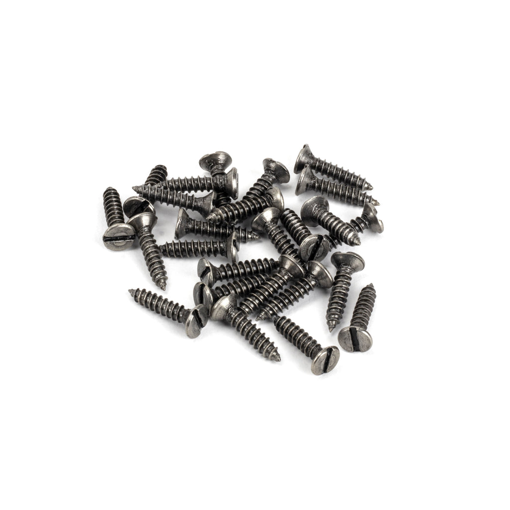 Pewter 8 x 3/4" Countersunk Screws (25) | From The Anvil-Screws & Bolts-Yester Home