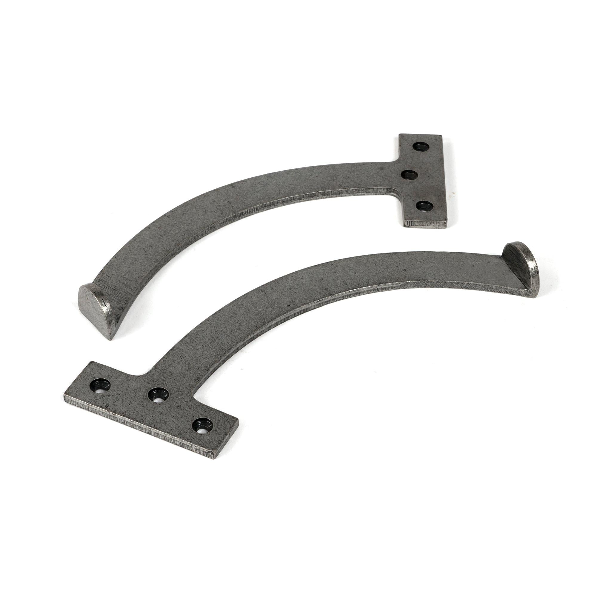 Pewter 8.5" Quadrant Stay (Pair) | From The Anvil - Stays - From The Anvil - Yester Home